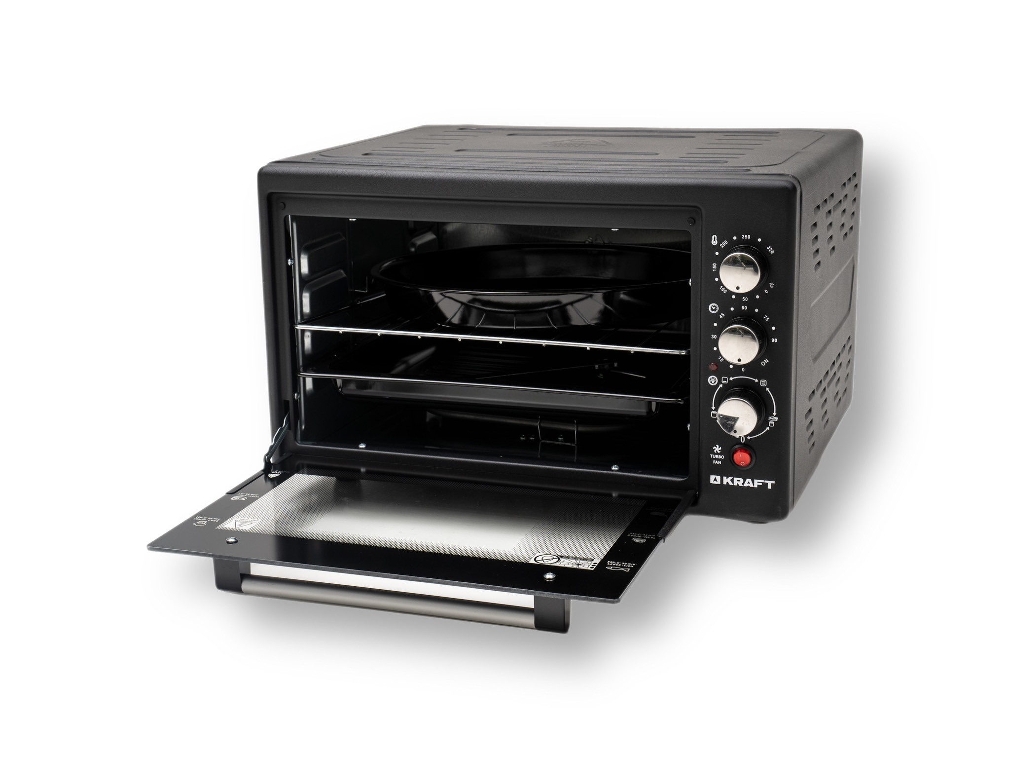 Изображение товара Электропечь 1500 Вт Kraft 297454 50x30.5x44 см цвет черный