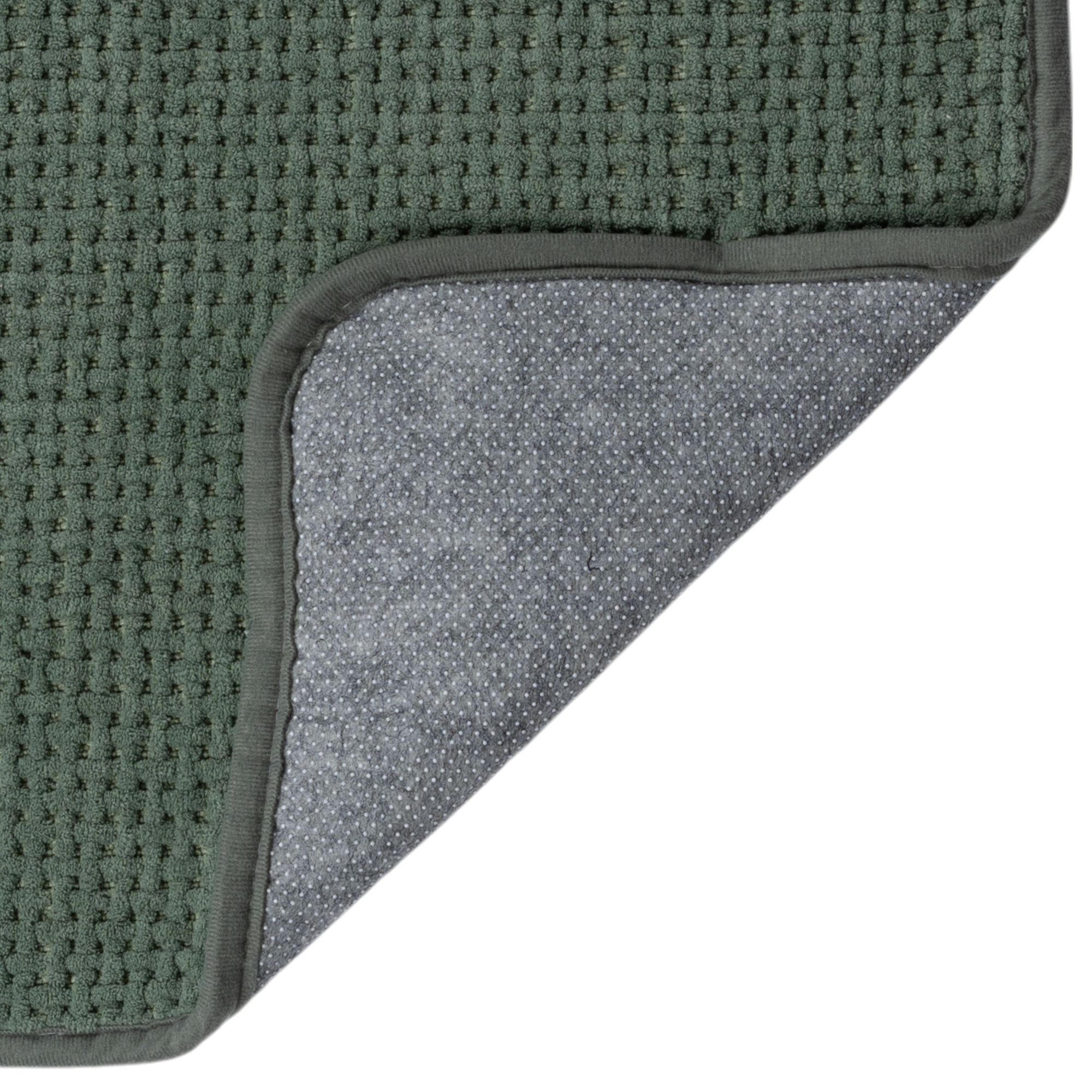 Изображение товара Коврик для туалета Swensa Slot 50x50 см зеленый противоскользящий прочный