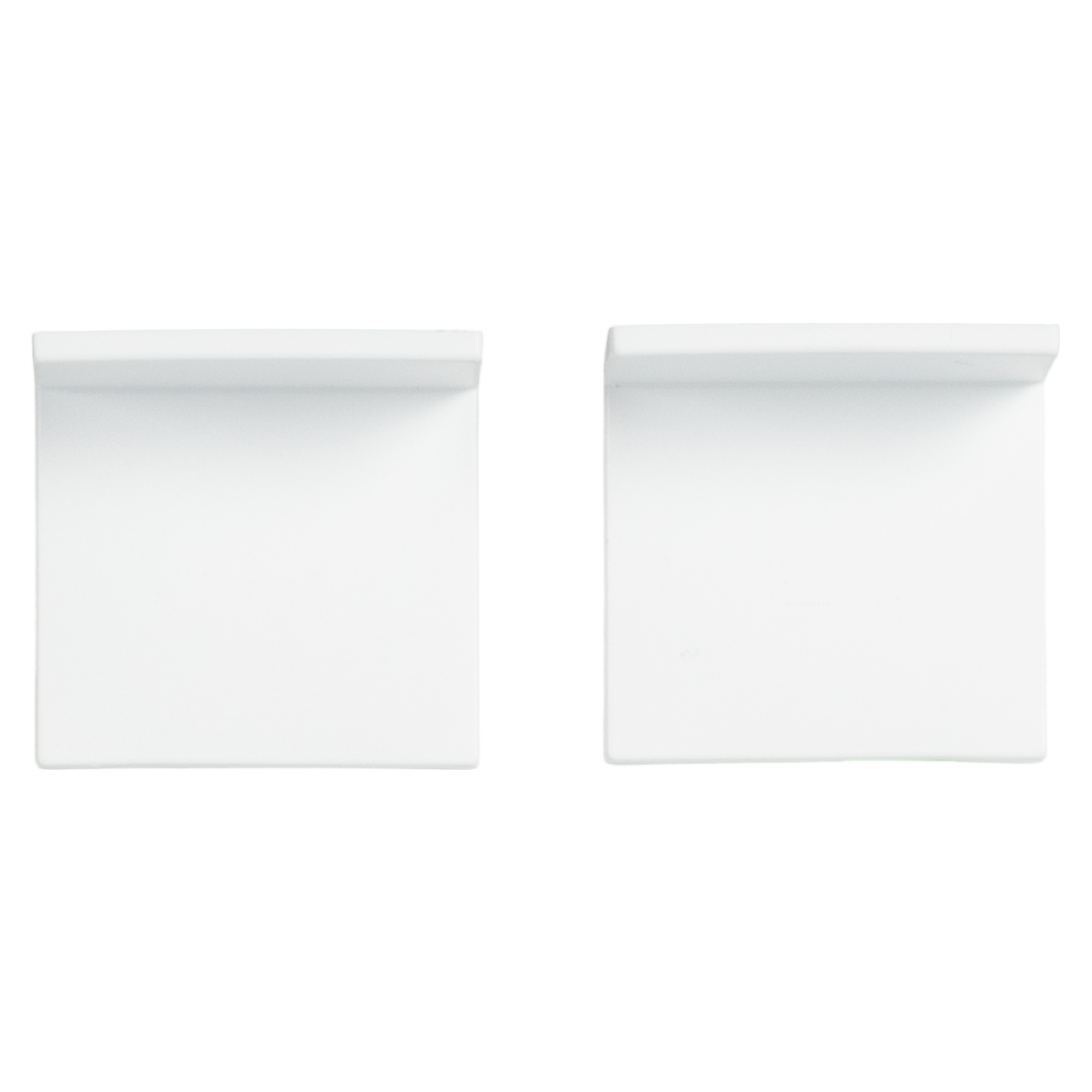 Навес мебельный 45x50 мм сталь/пластик цвет белый 2 шт.