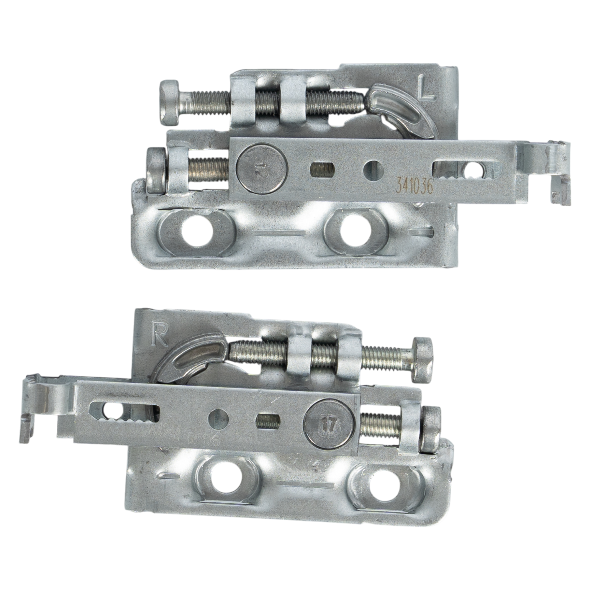 Навес на винтах 40x18x80 мм сталь цвет серый 2 шт.