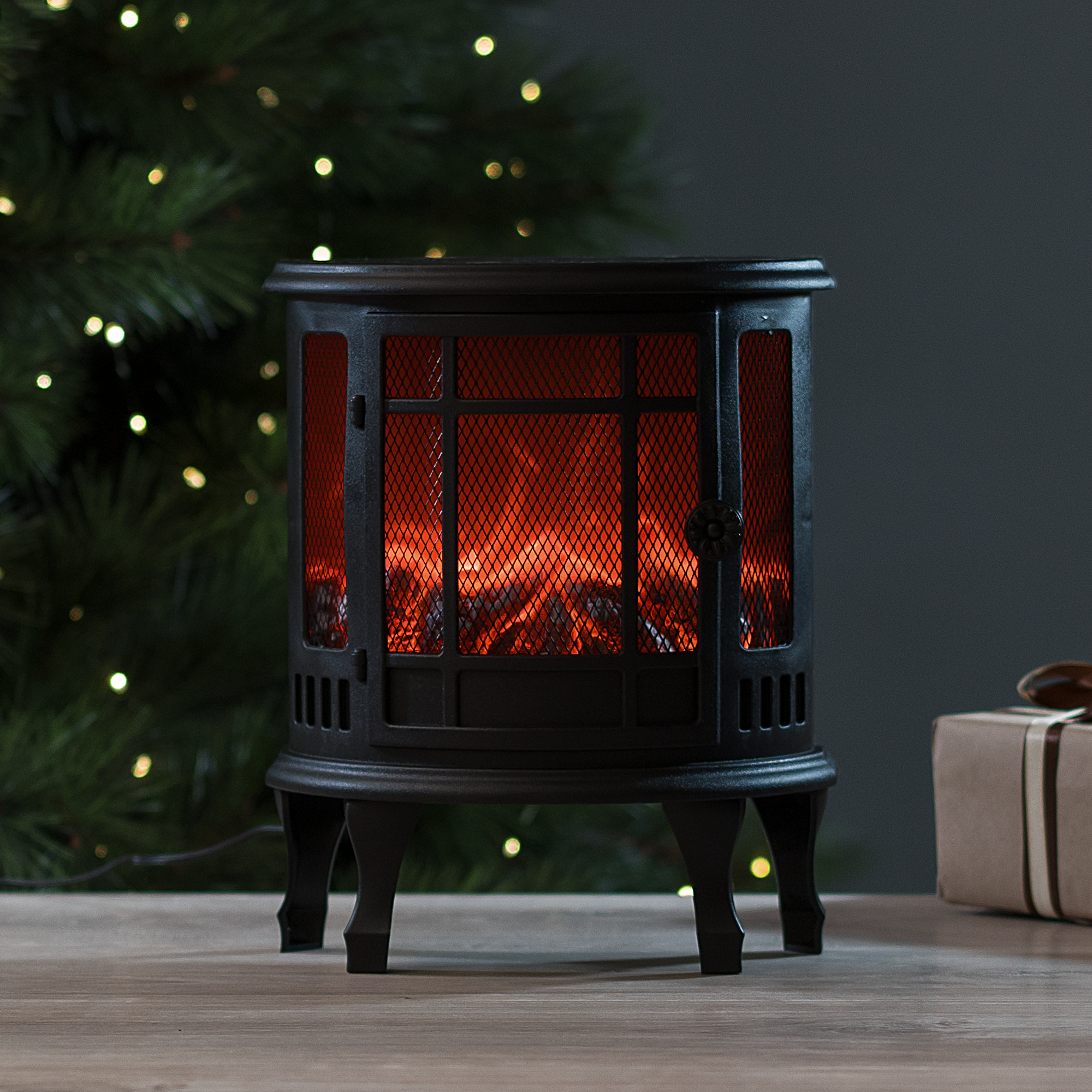 Изображение товара Декоративный светильник-камин Альтаис из пластика 25x13x30см для интерьера