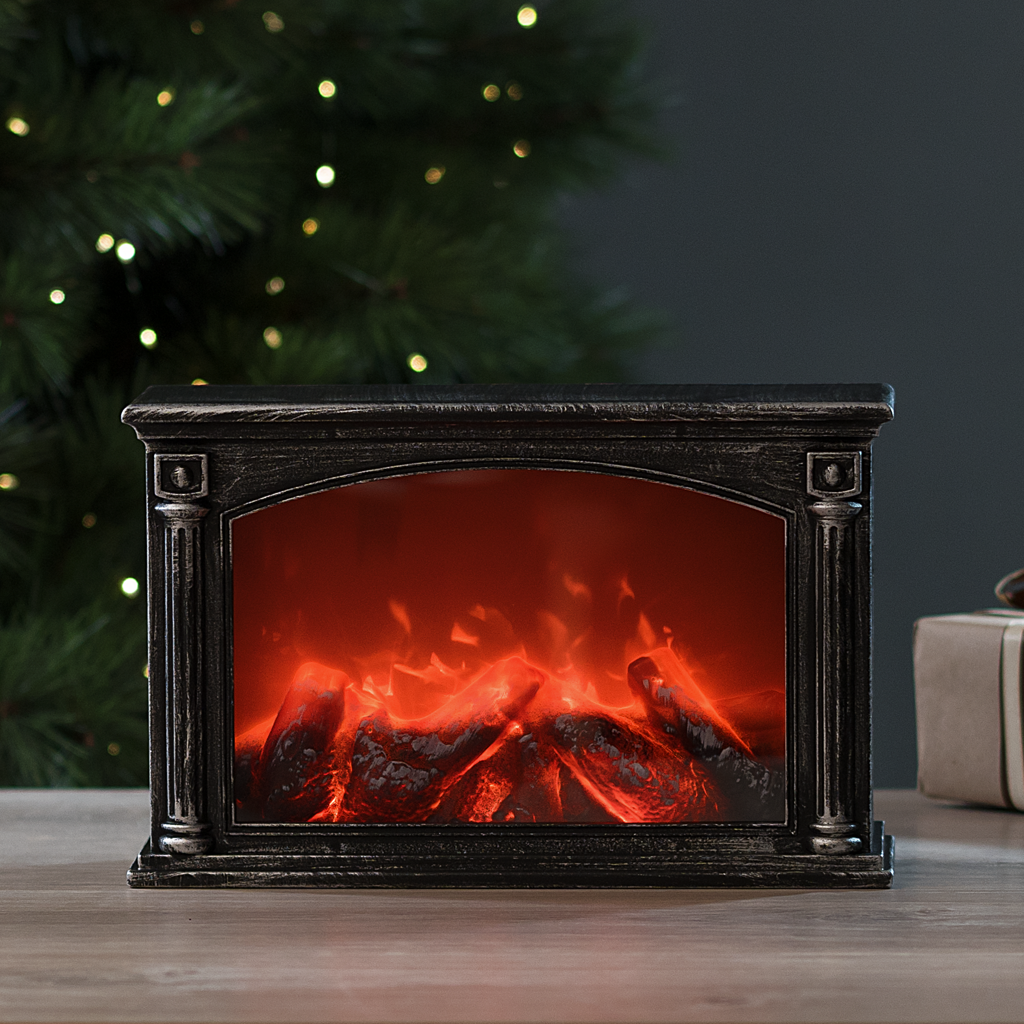 Изображение товара Светодиодный декоративный светильник-камин "Классик" пластик 33x21 см внутренний дизайн