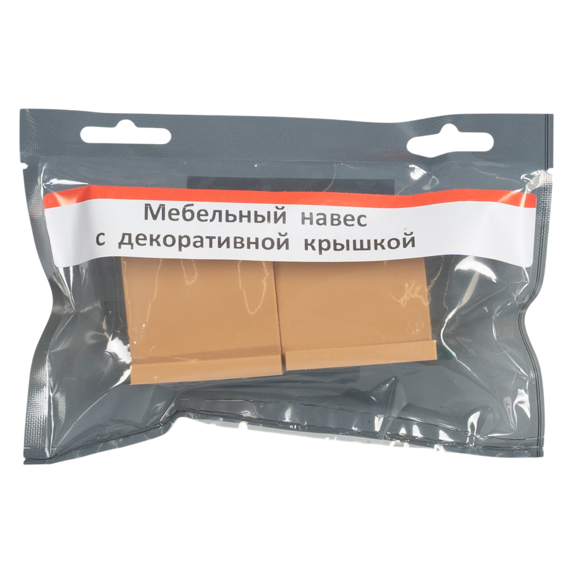 Навес мебельный 45x34x50 мм сталь/пластик цвет бежевый 2 шт. - 3