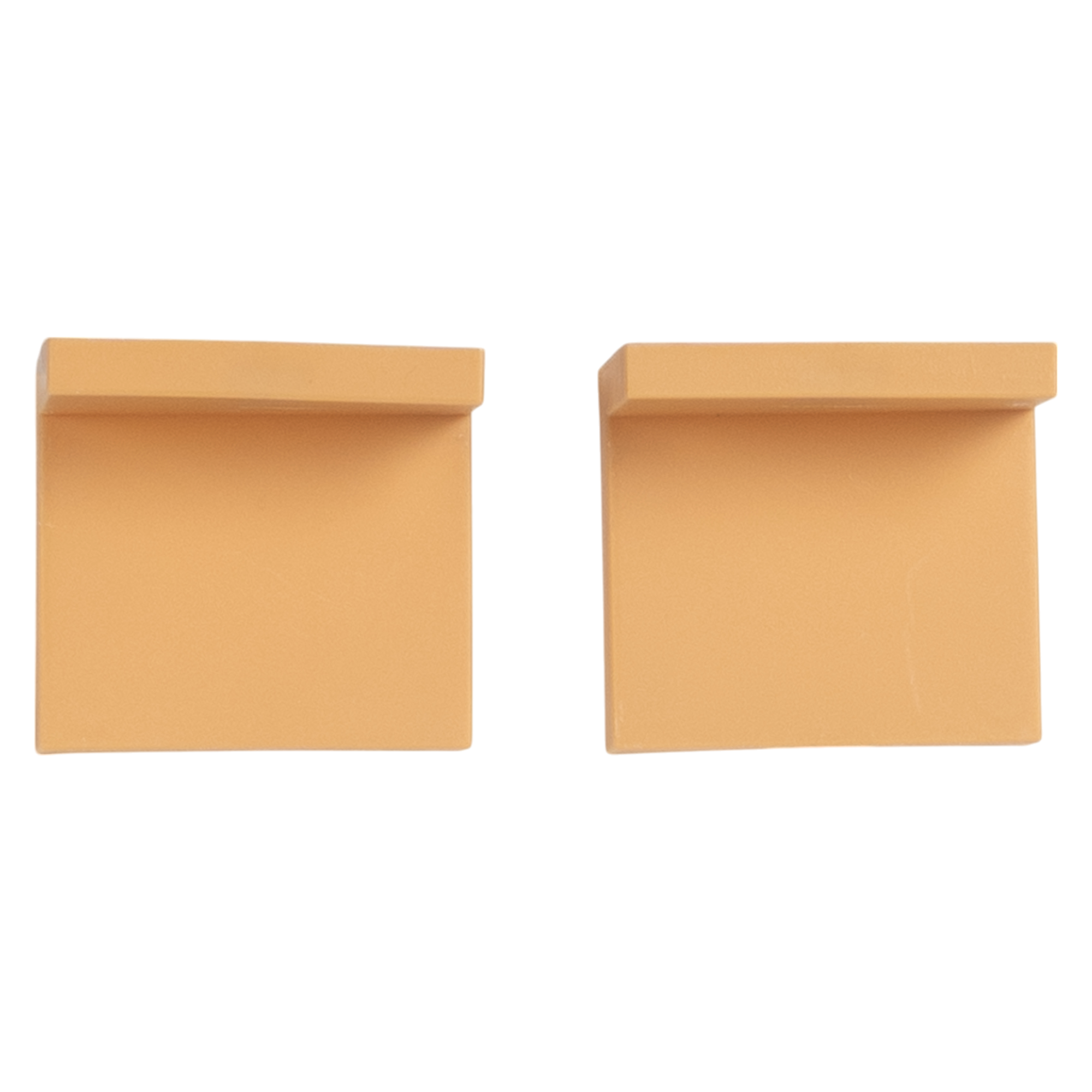 Навес мебельный 45x34x50 мм сталь/пластик цвет бежевый 2 шт.