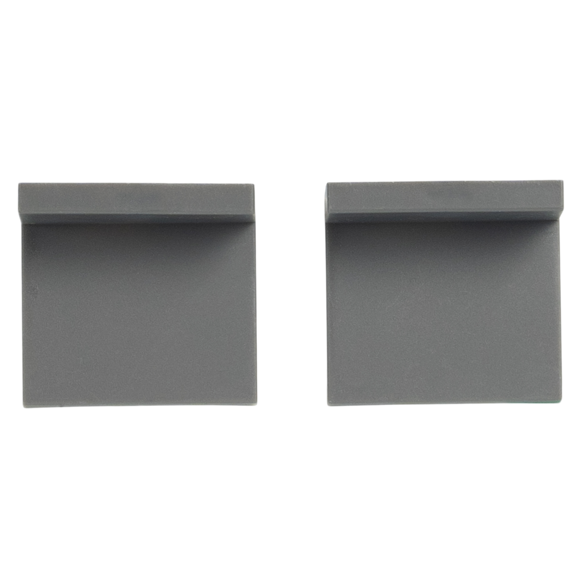 Навес мебельный 45x34x50 мм сталь/пластик цвет графит 2 шт.