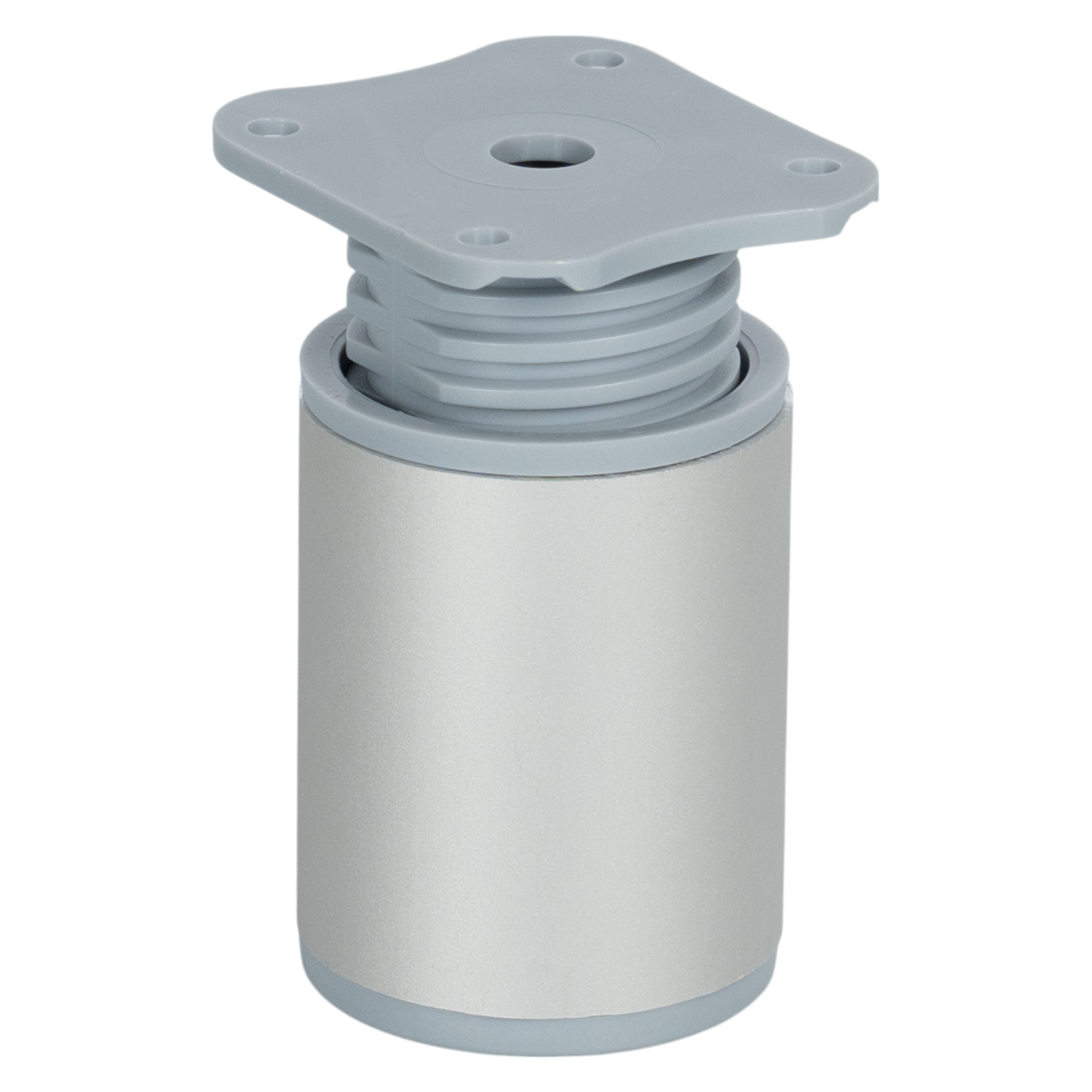 Изображение товара Ножка для мебели регулируемая круглая 60x40 мм алюминий цвет хром