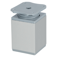 Изображение товара Ножка для мебели регулируемая квадратная 60x40 мм пластик цвет хром