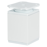 Изображение товара Ножка для мебели регулируемая квадратная 60x40 мм пластик цвет белый