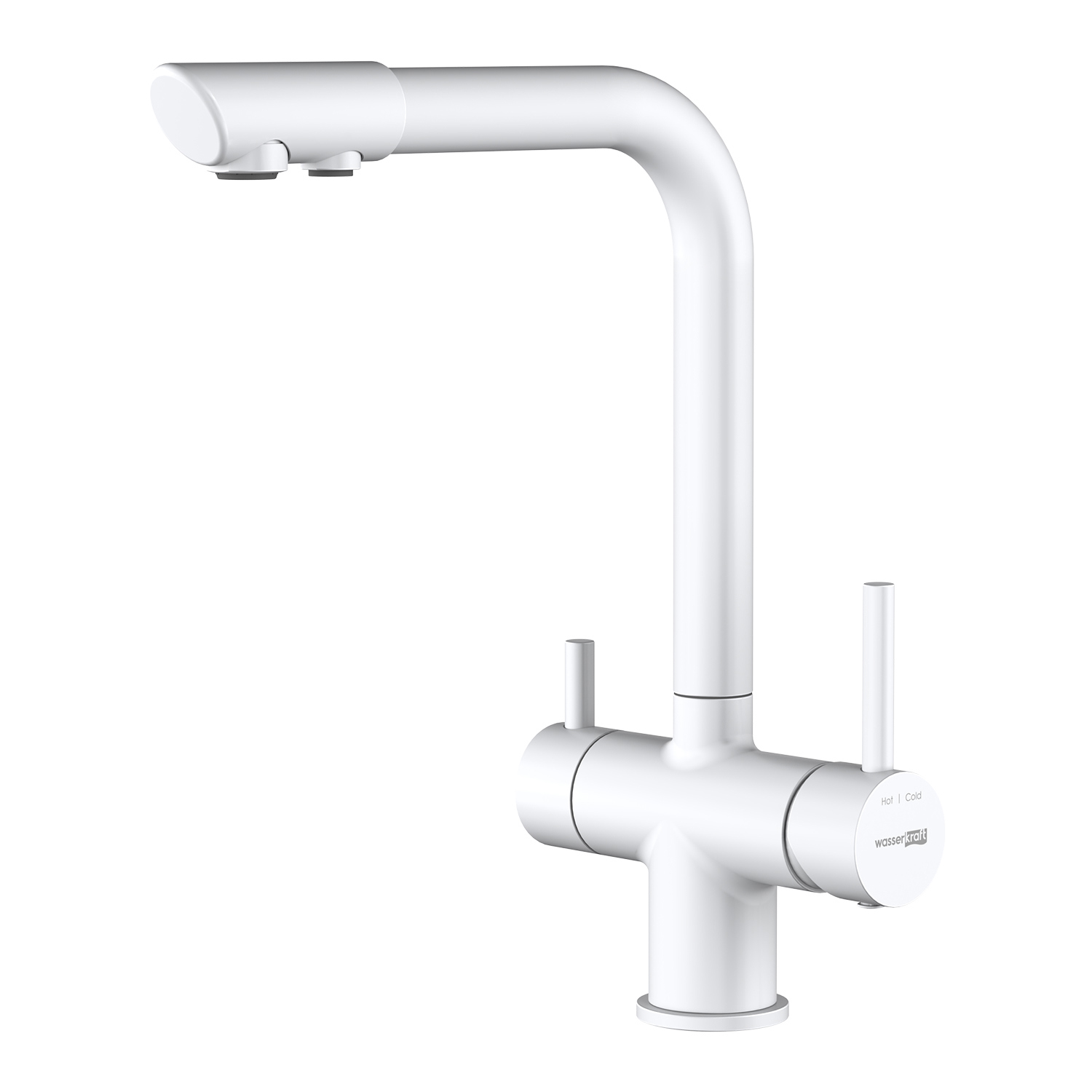 Изображение товара Смеситель для кухни однорычажный Wasserkraft излив 32 см латунь цвет золото