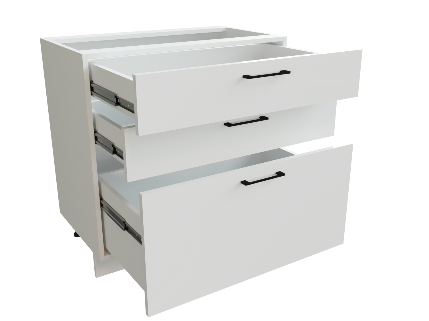 Изображение товара Напольный шкаф Сурская Мебель ММК-00002734 80x81.60x47.80 см цвет магнолия (белый)