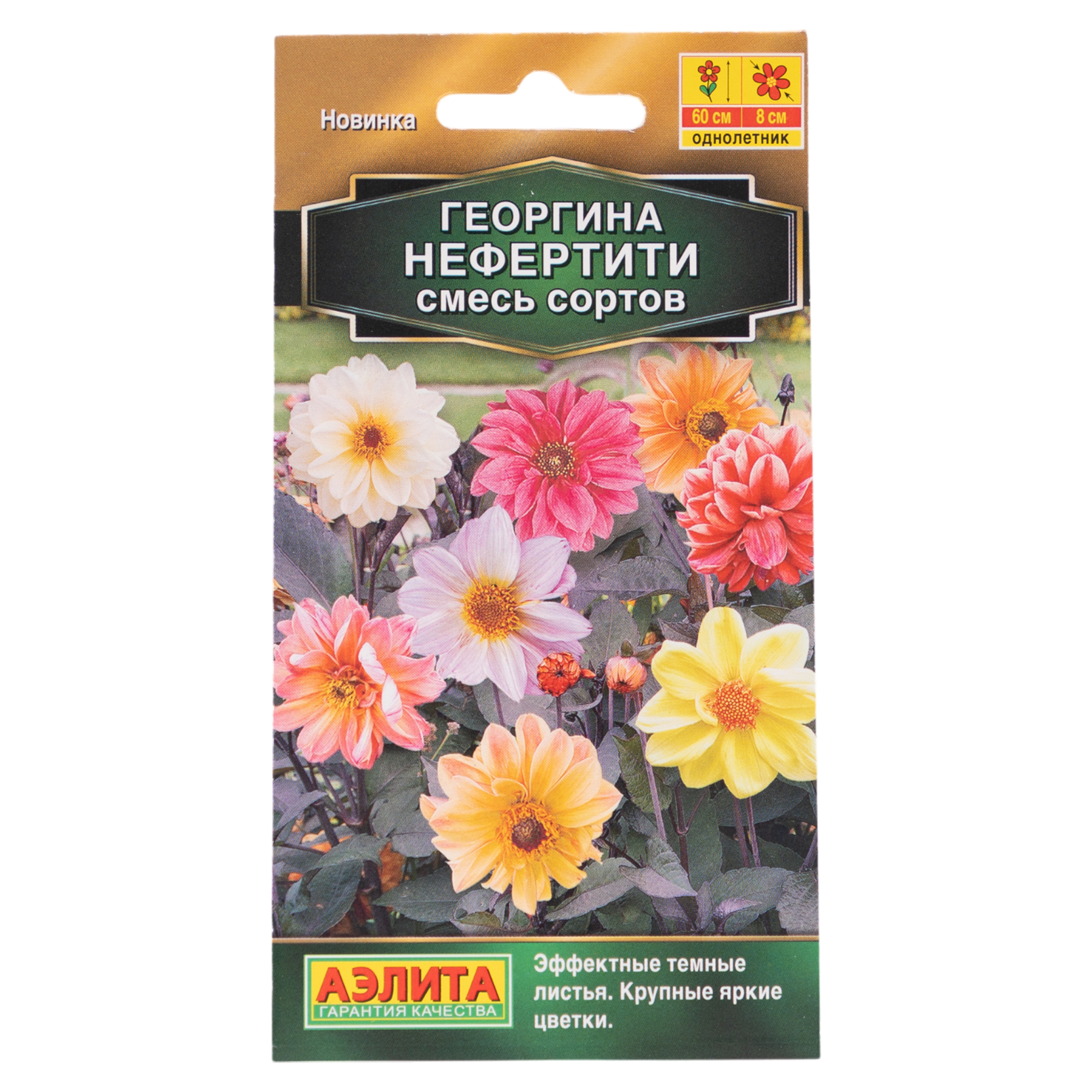 Изображение товара Семена цветов Аэлита георгина Нефертити