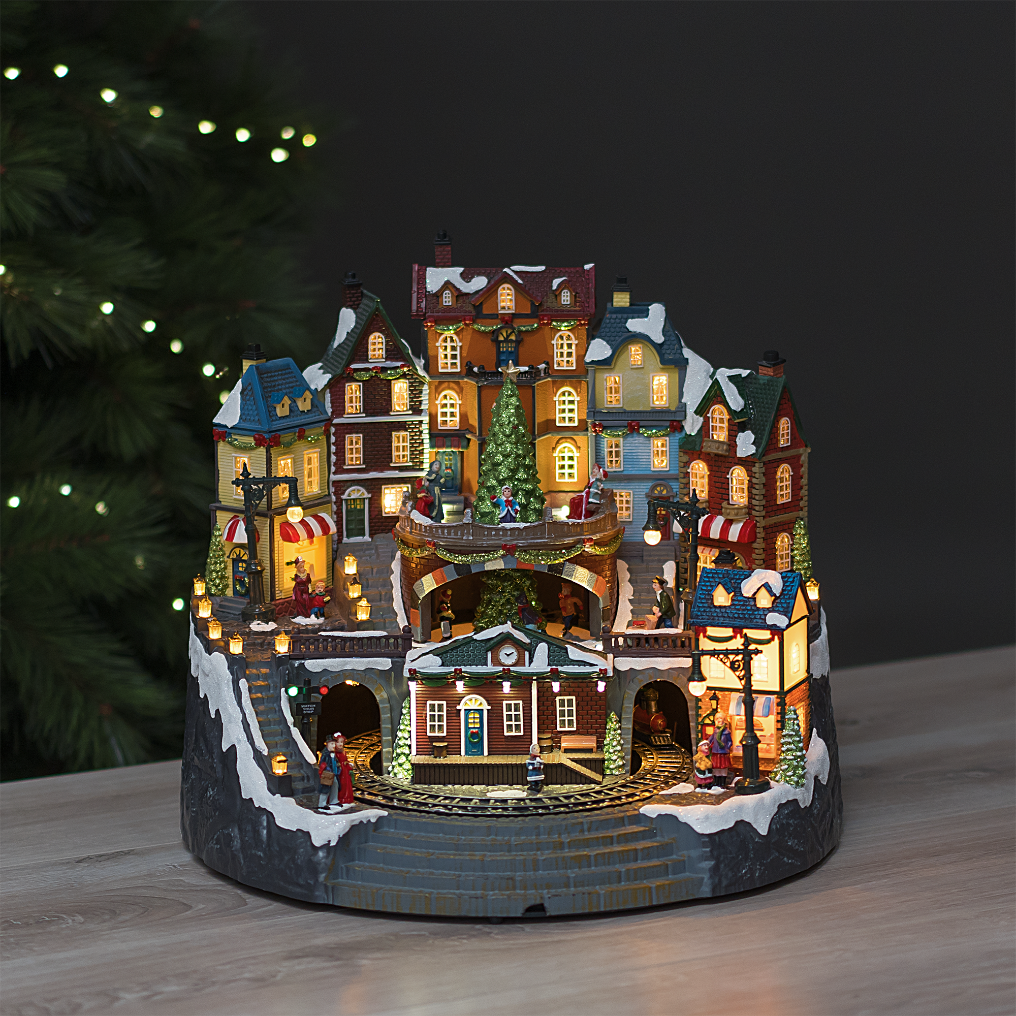 Изображение товара Новогодняя композиция светящаяся Город встречает НГ