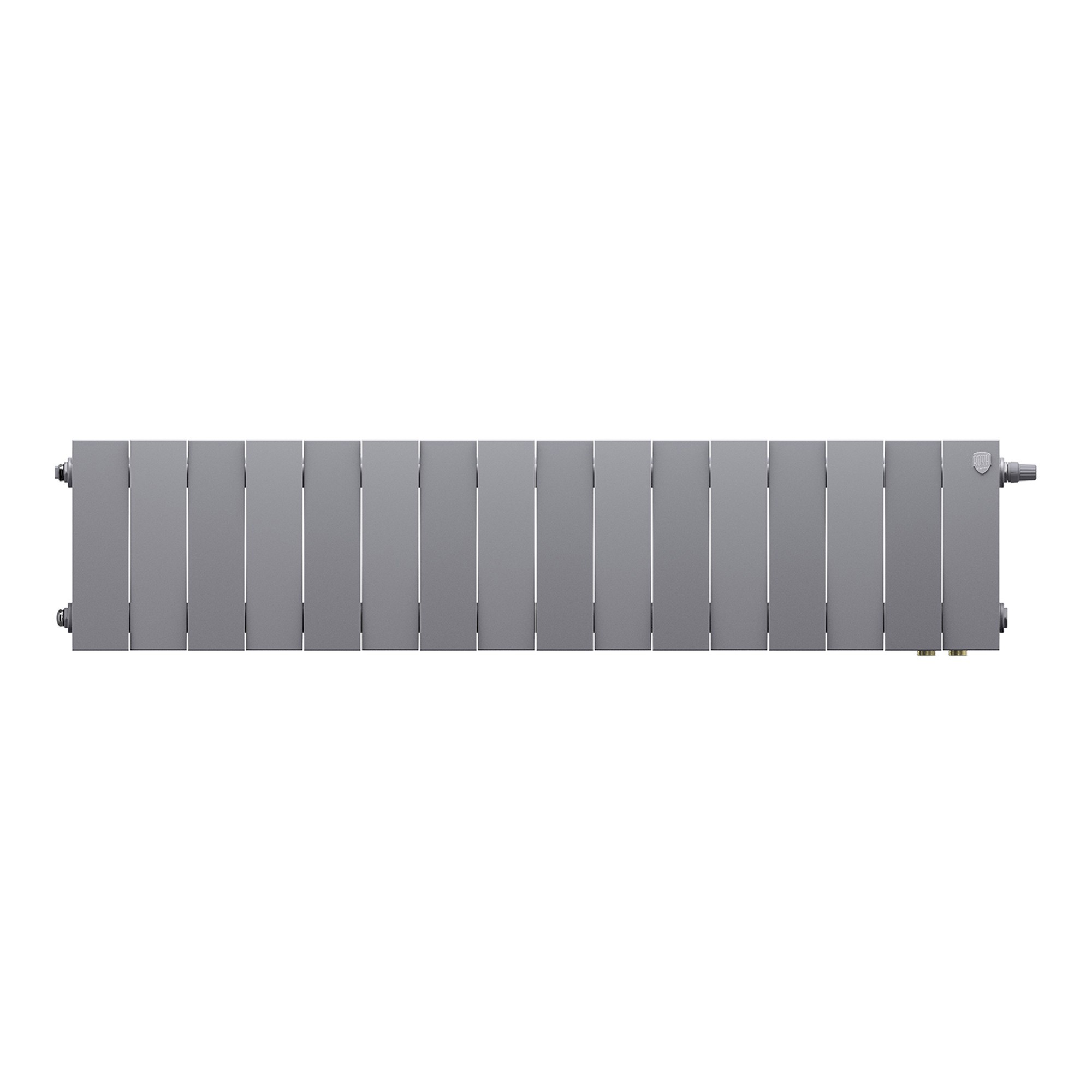 Изображение товара Радиатор секционный Royal Thermo PianoForte VDR80 200/10 16 секций нижнее правое подключение биметалл серый