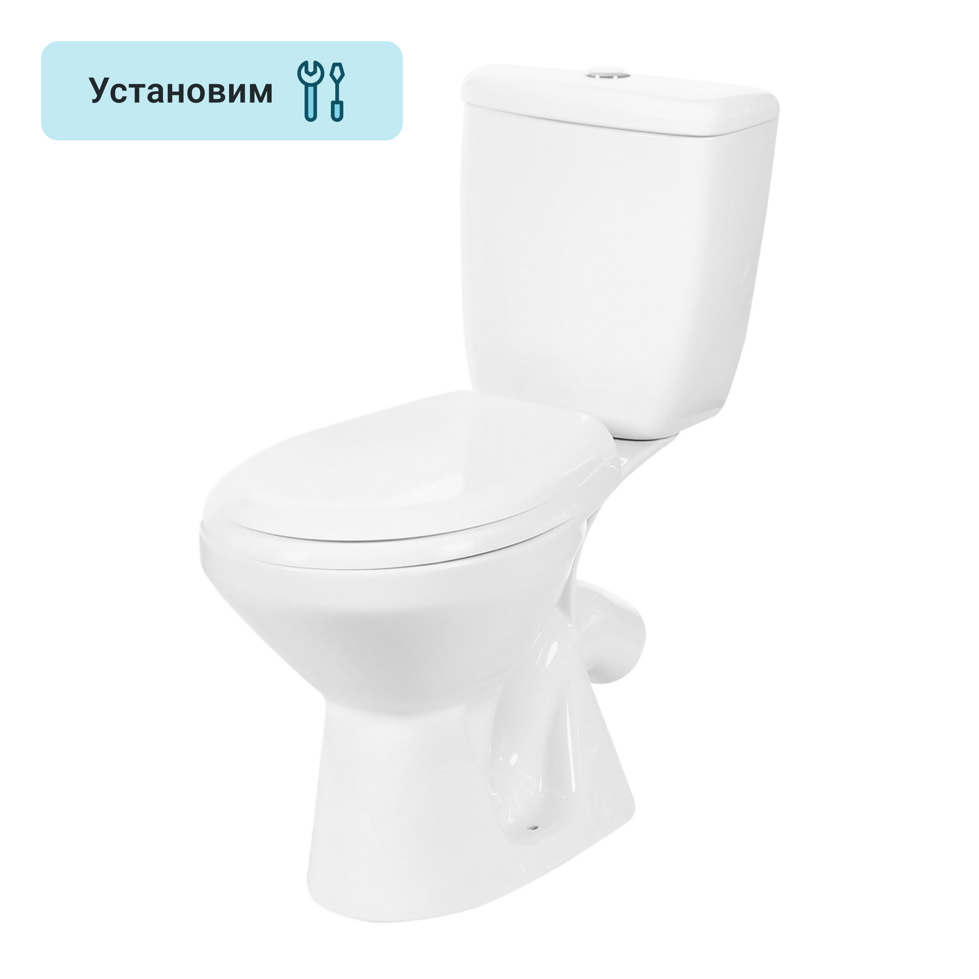 Изображение товара Унитаз-компакт Cersanit Mito Grey косой выпуск одинарный слив