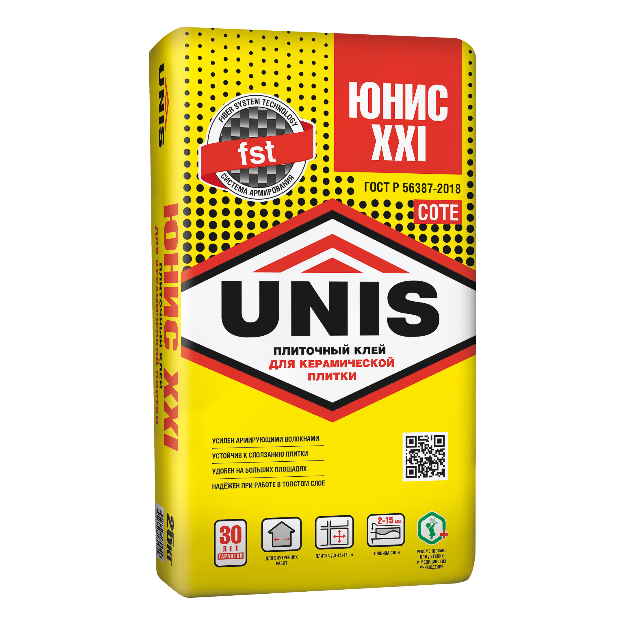 Изображение товара Клей для плитки C0TE Unis XXI 25 кг