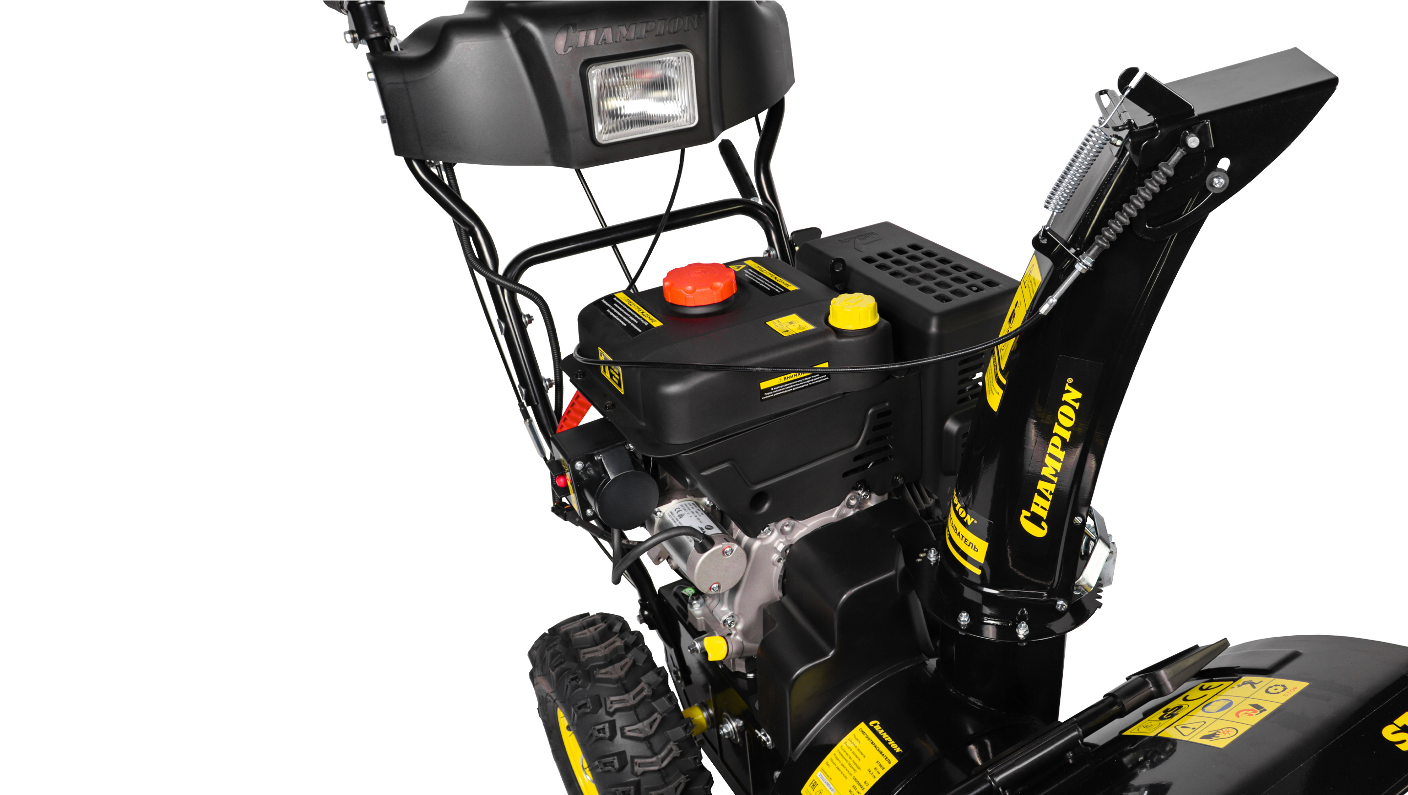 Изображение товара Бензиновый снегоуборщик Champion ST861E 61 см 10 л.с. автоматическая система выброса снега