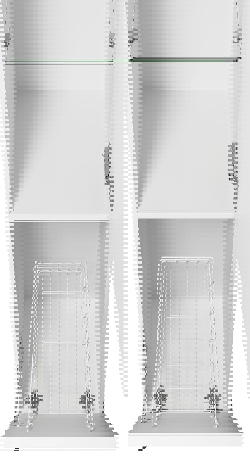 Изображение товара Пенал для ванны Misty Модерн 35 с бельевой корзиной универсальный правый цвет белый