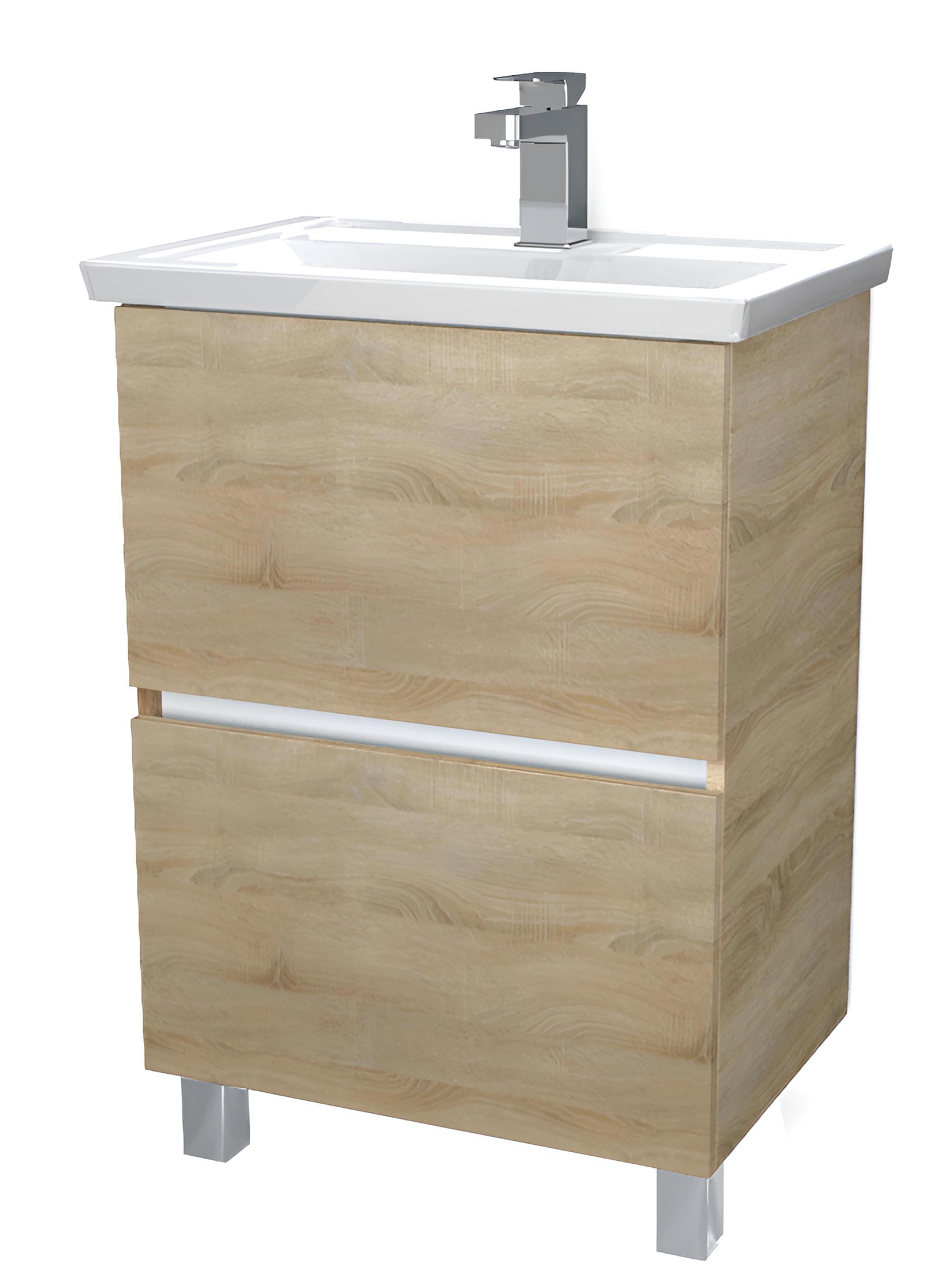 Изображение товара Тумба с раковиной 1Marka Ц0000033276 напольная 70 см цвет дуб сонома