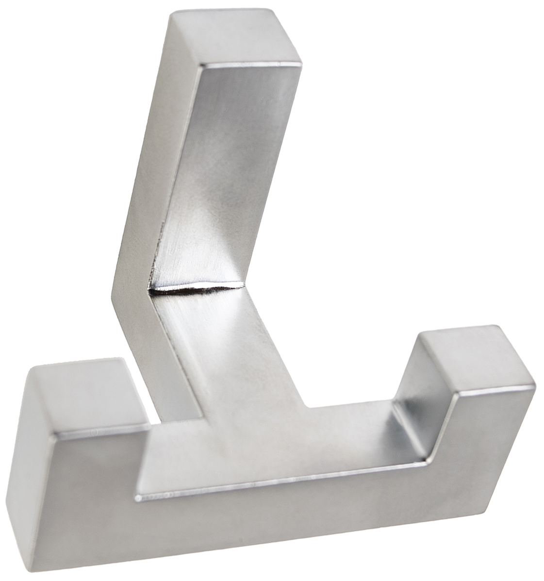 Крючок Г-образный Con 20x42 мм сталь цвет хром матовый