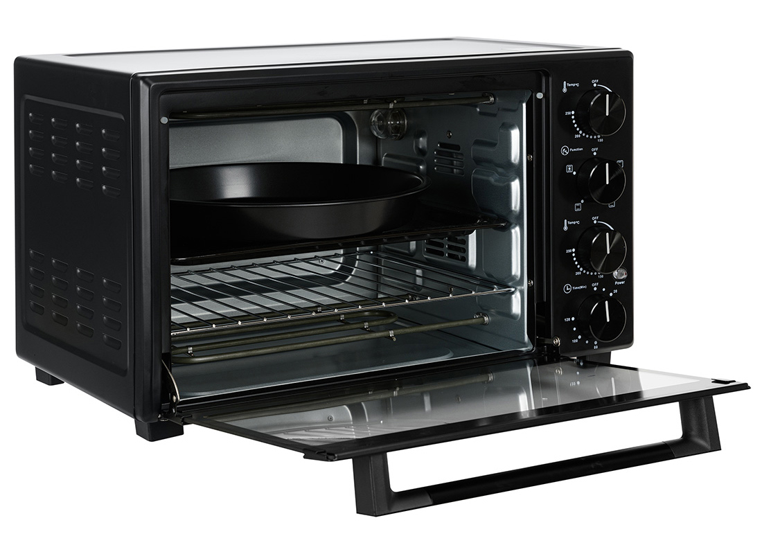 Изображение товара Электропечь Kraft 1600 Вт 38 л черная для приготовления и выпечки