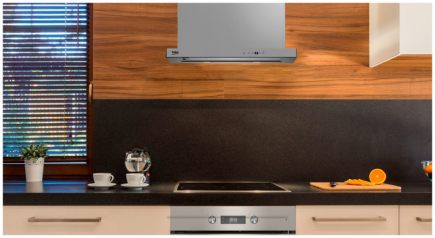 Изображение товара Встраиваемая вытяжка Beko HNT61630X 60 см цвет серый/серебристый