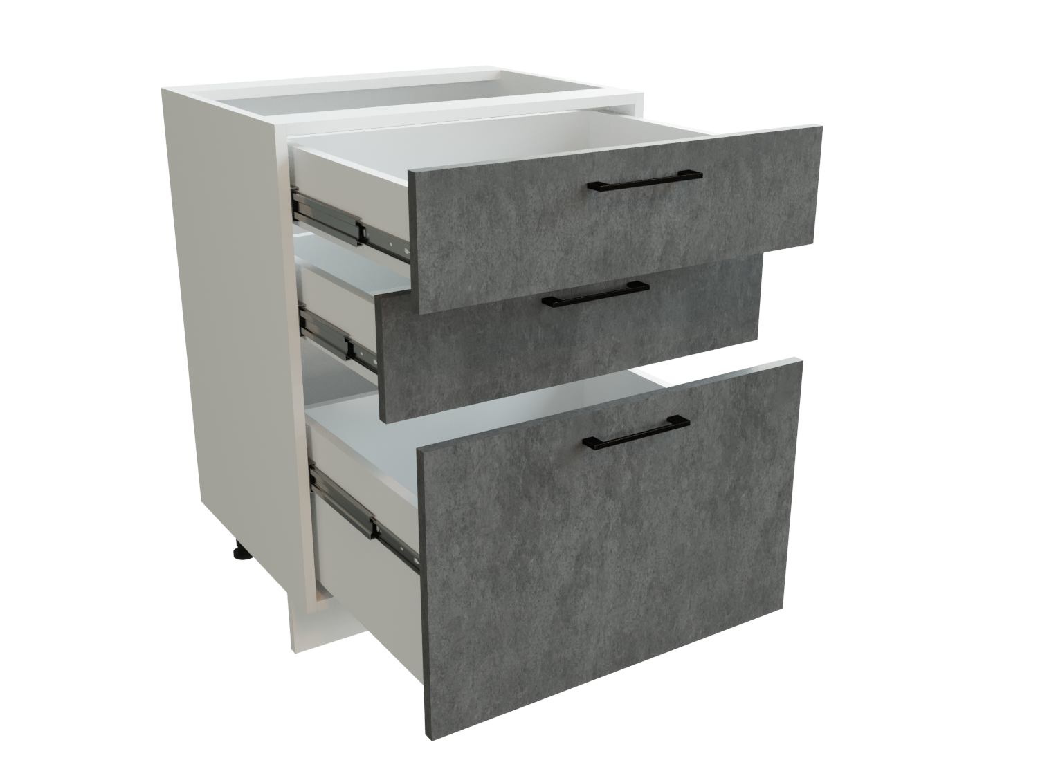 Изображение товара Напольный шкаф Сурская Мебель ММК-00002447 60x81.6x60 см бетон с ящиками