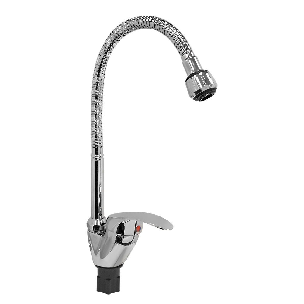 Изображение товара Смеситель для кухни Roegen RC014D гибкий излив 24 см хром