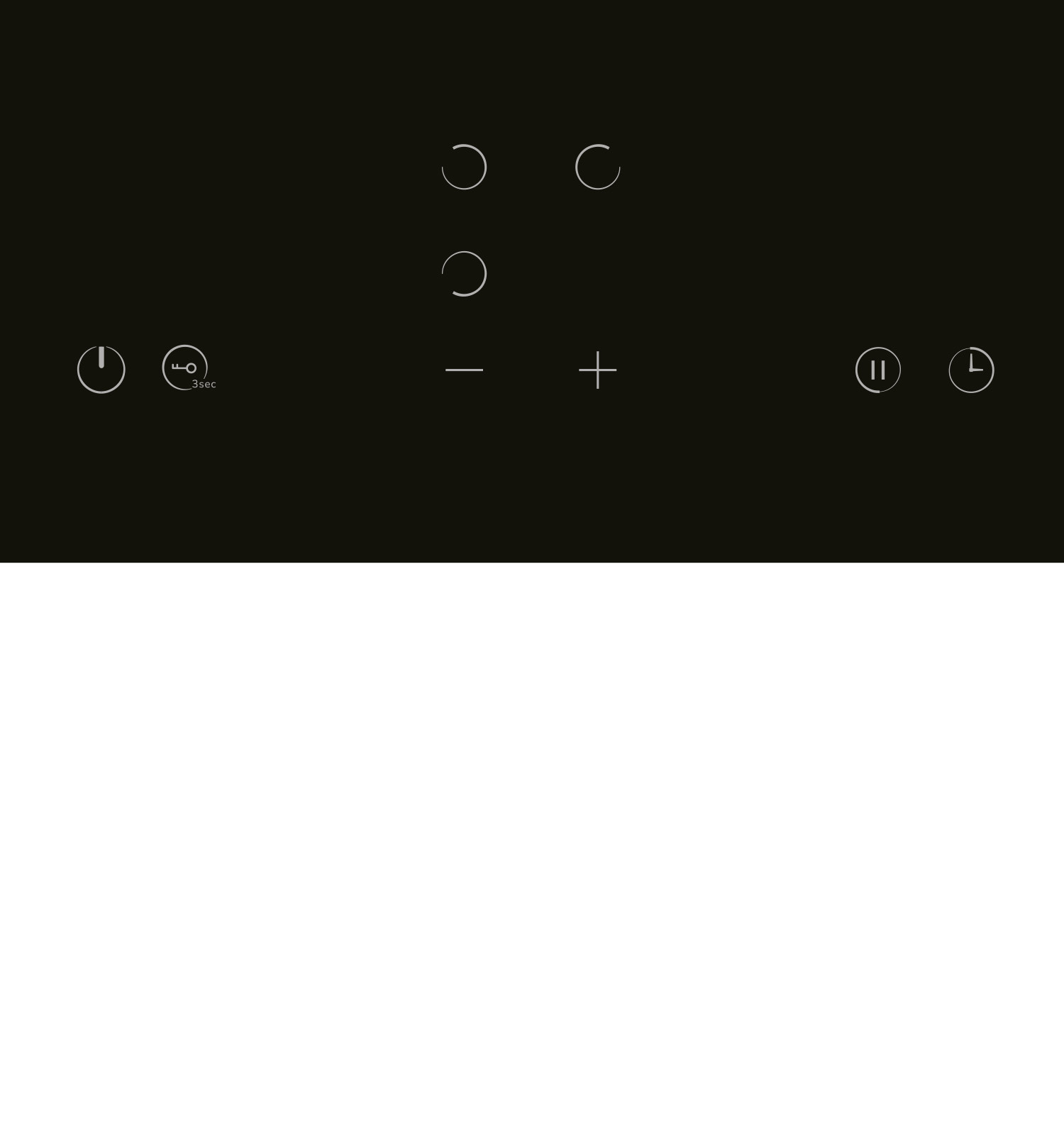 Изображение товара Электрическая варочная панель Lex EVH 430A BL 45 см 3 конфорки стеклокерамика