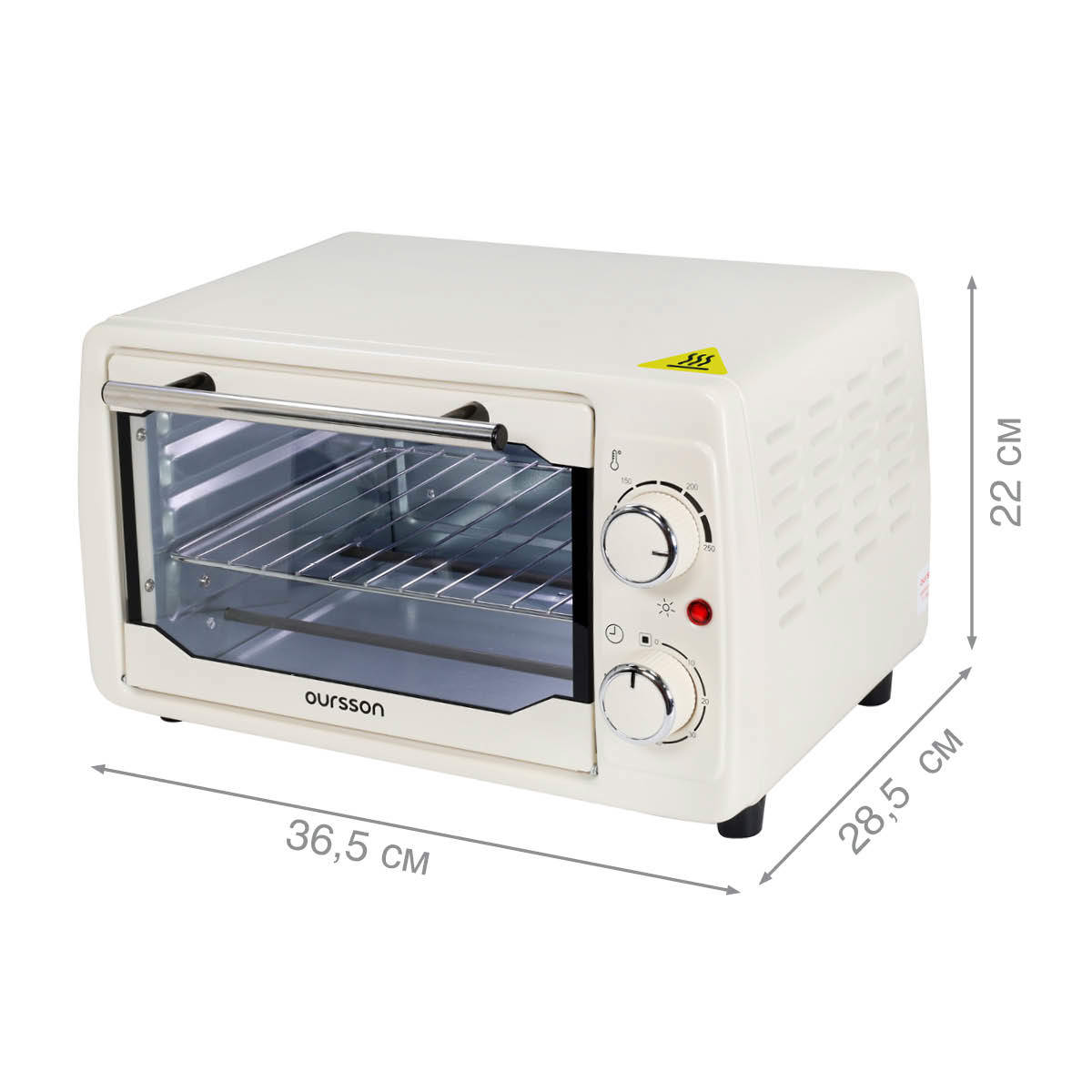 Изображение товара Электропечь 800 Вт Oursson MO1020/IV 36.5x22x28.5 см цвет слоновая кость