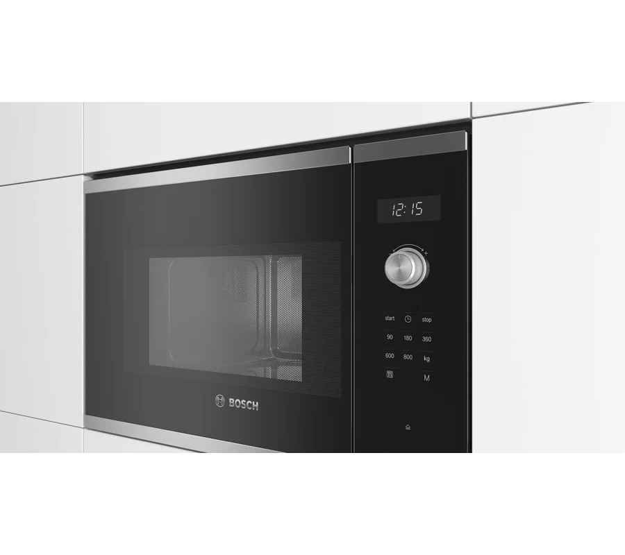 Изображение товара Встраиваемая микроволновая печь Bosch Serie|6 BFL524MS0 20 л 59.4x38.2x31.7 см цвет черный