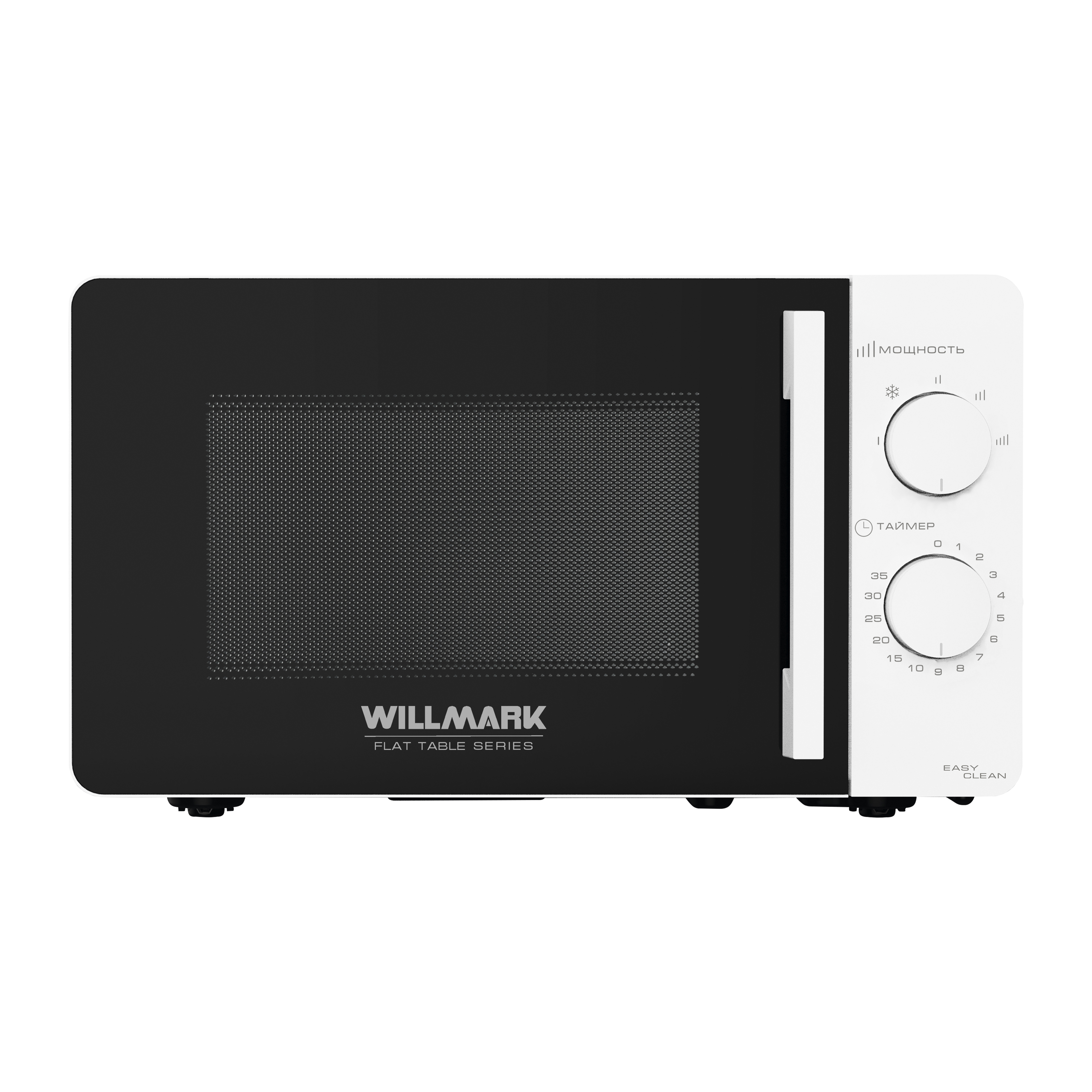 Изображение товара Отдельностоящая микроволновая печь Willmark WMO-201MWF 20 л 45.1x28.3x30.5 см цвет белый