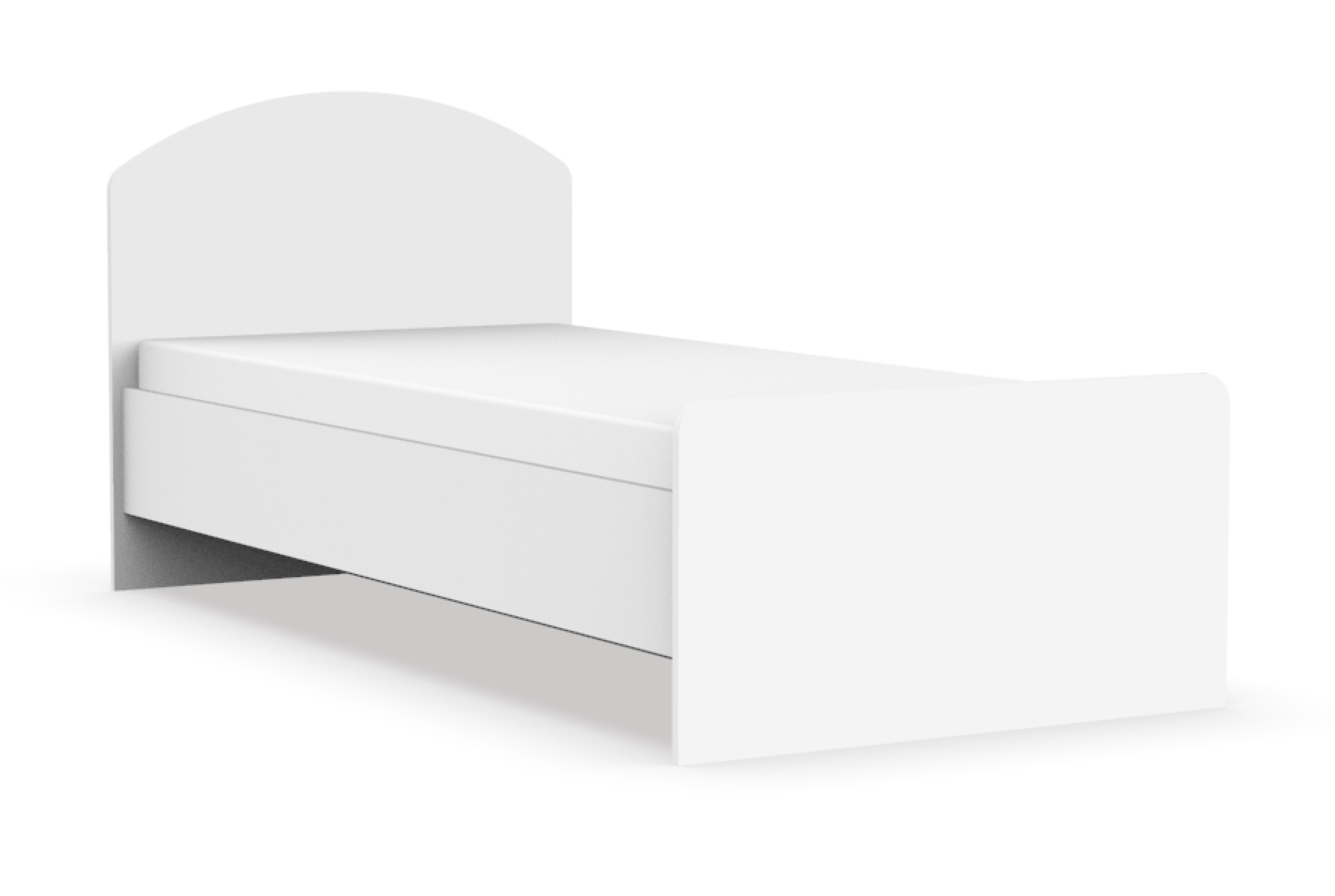 Изображение товара Кровать Эверест Стайл У0000039326 94 x 80 x 203 см ЛДСП цвет белый