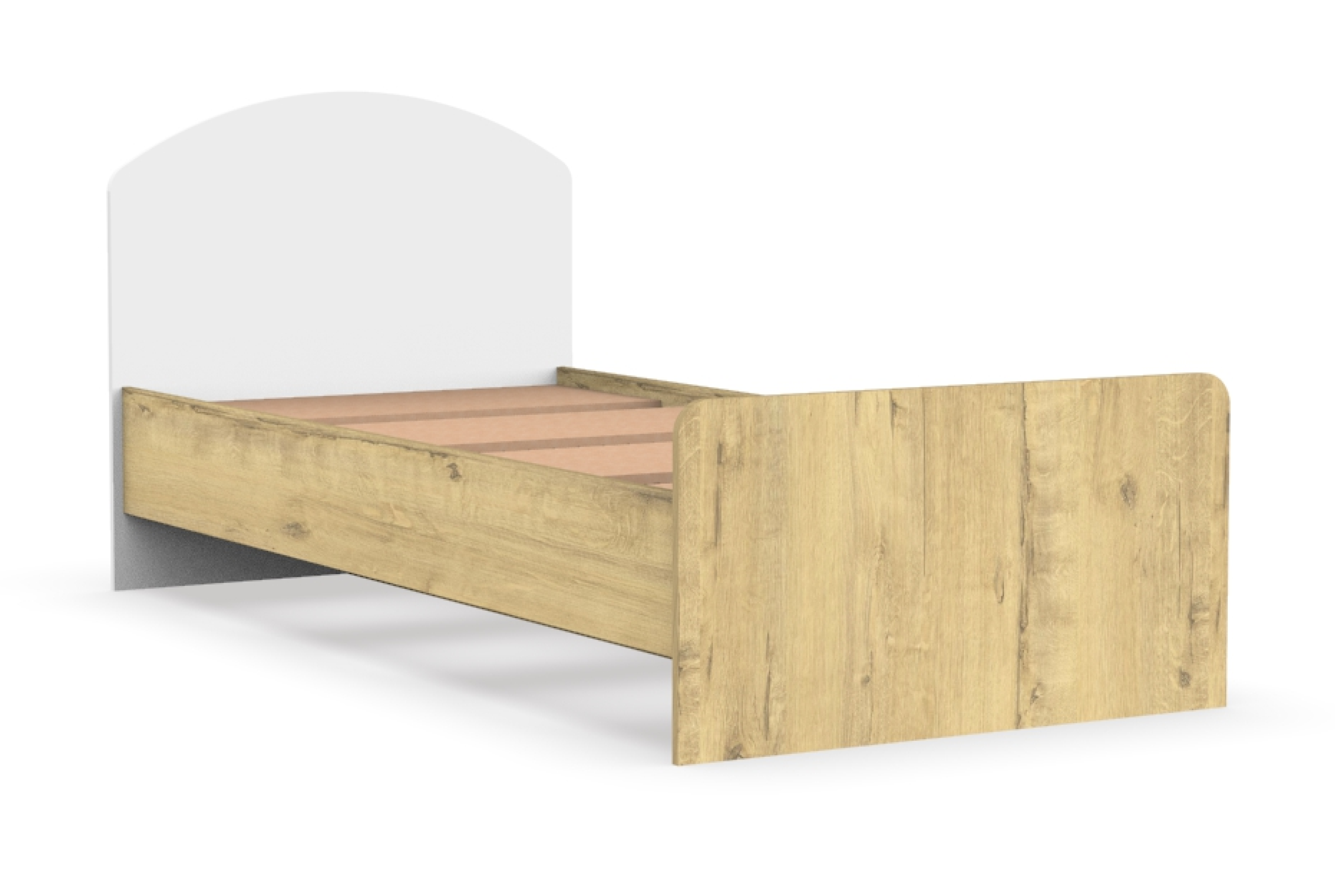 Изображение товара Кровать Эверест Стайл У0000039334 94 x 80 x 203 см ЛДСП цвет белый