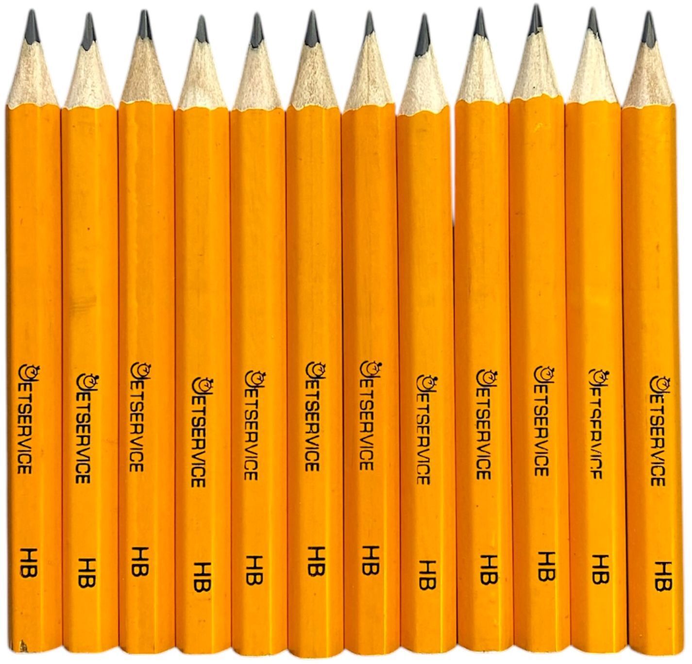 Изображение товара Карандаш Jetservice Мини 3012-9 черный, набор 12 шт. для черчения и заметок