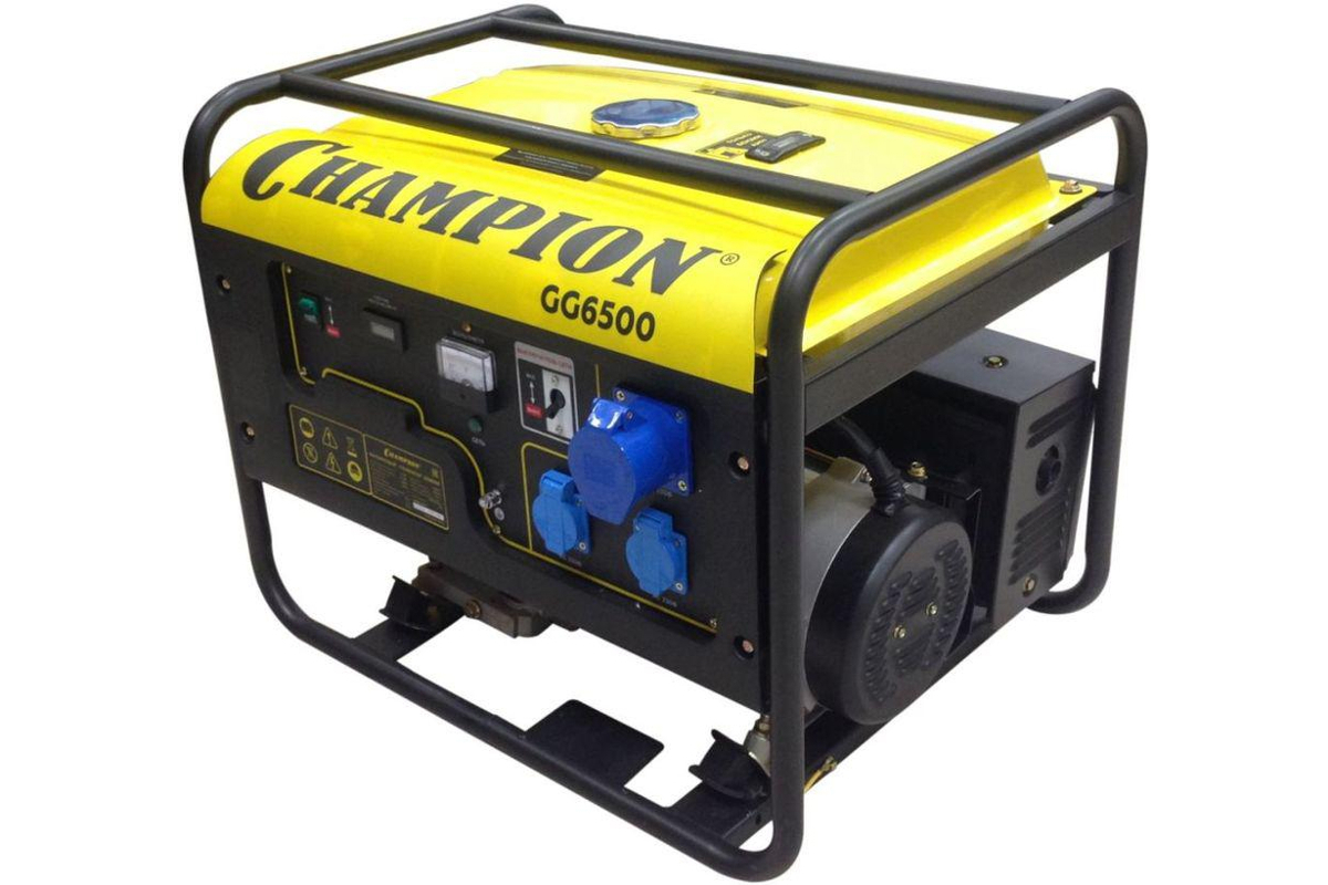 Изображение товара Генератор бензиновый Champion GG6500 5.5 кВт