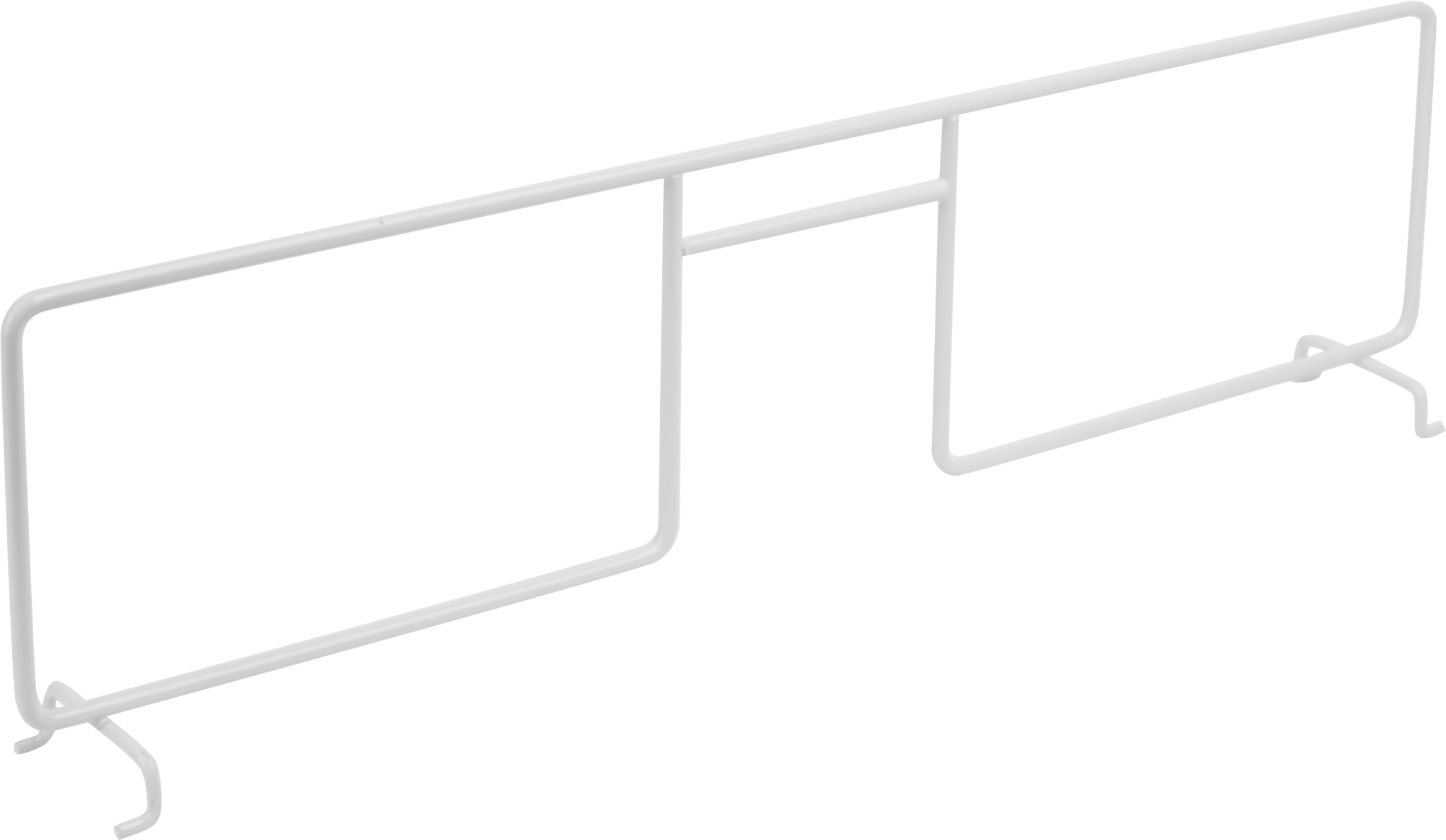 Изображение товара Разделитель на полку Larvij 40 см сталь белый для гардеробных и систем хранения