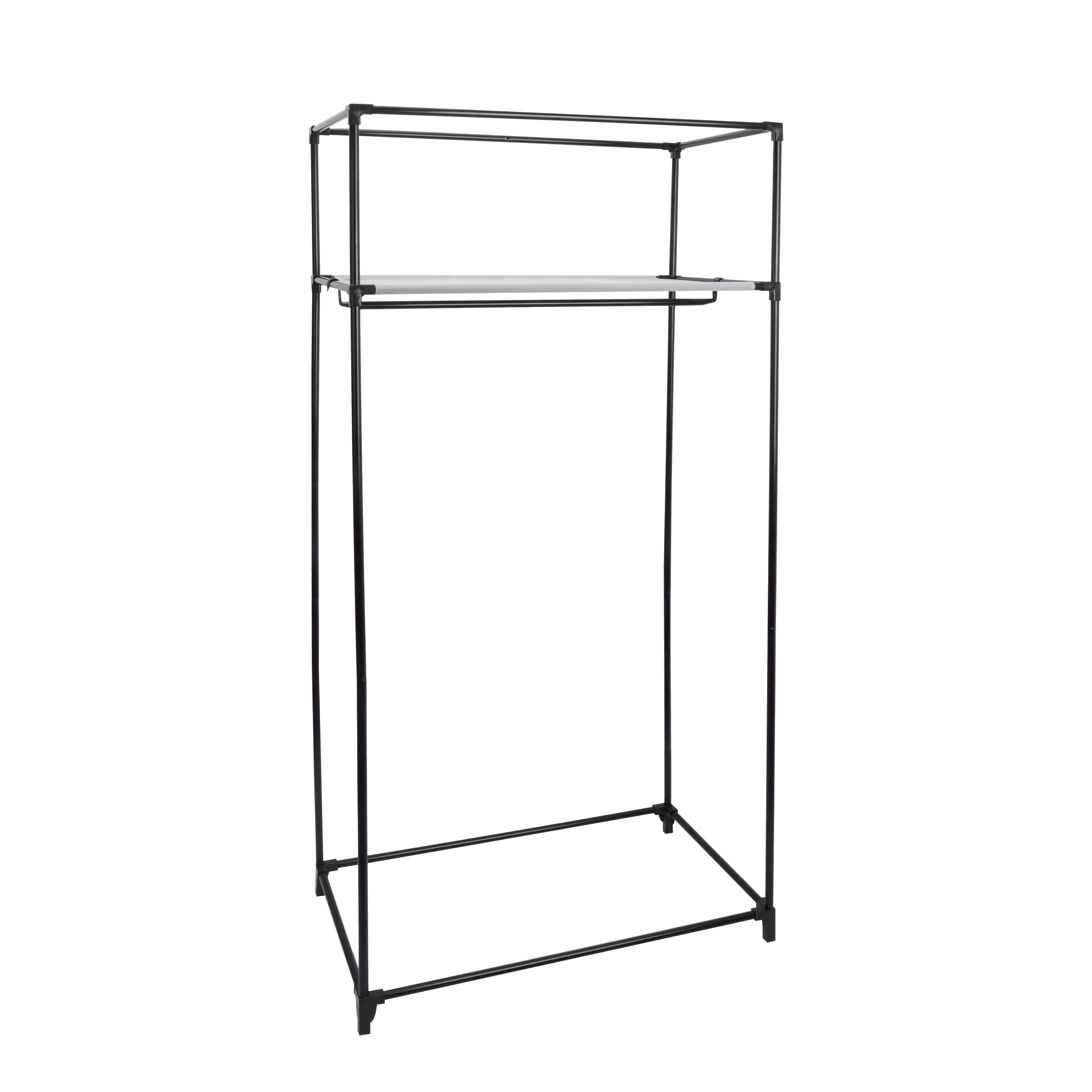 Шкаф-чехол для одежды Spaceo 75x160x45 см сталь/нетканый материал цвет светло-серый - 6