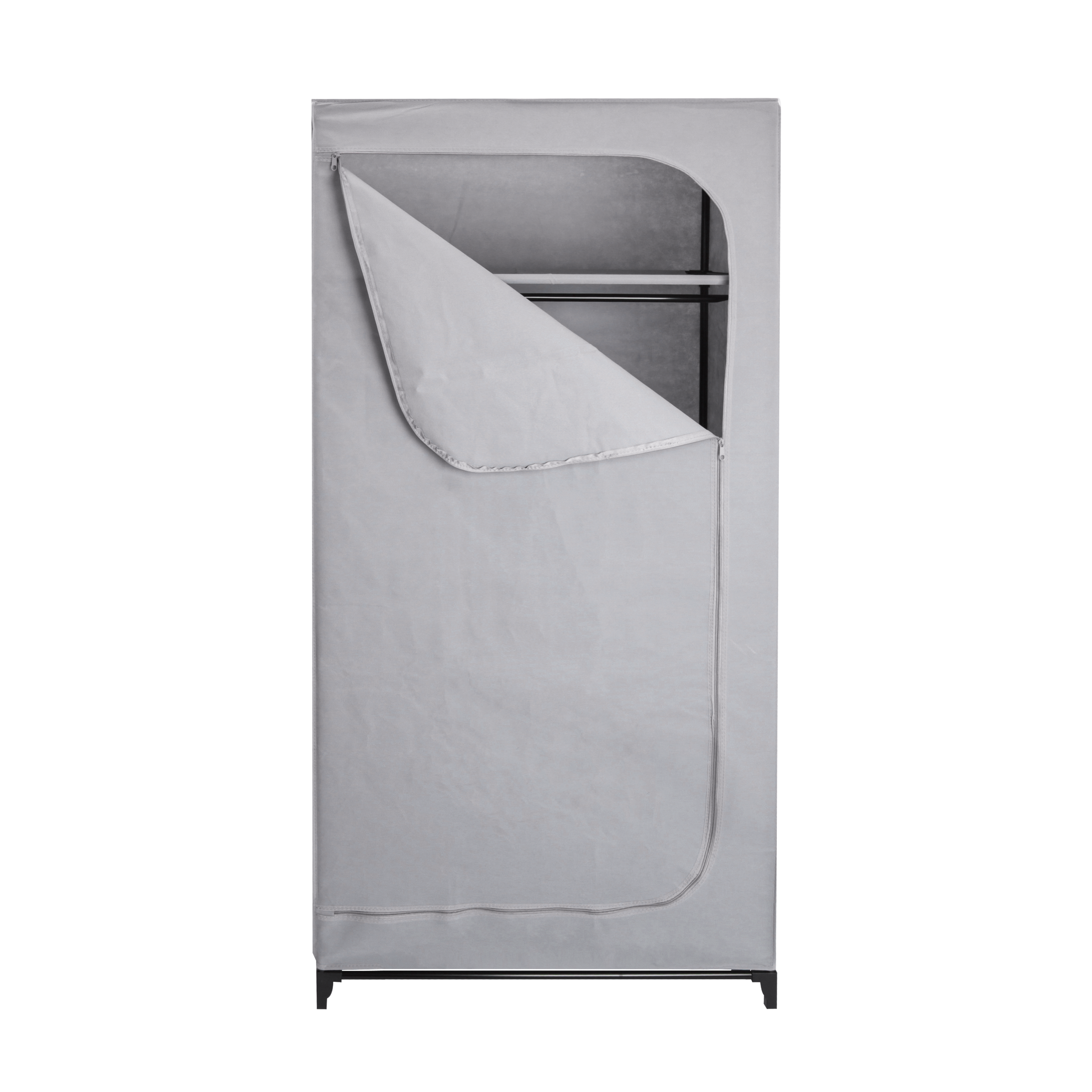 Шкаф-чехол для одежды Spaceo 75x160x45 см сталь/нетканый материал цвет светло-серый