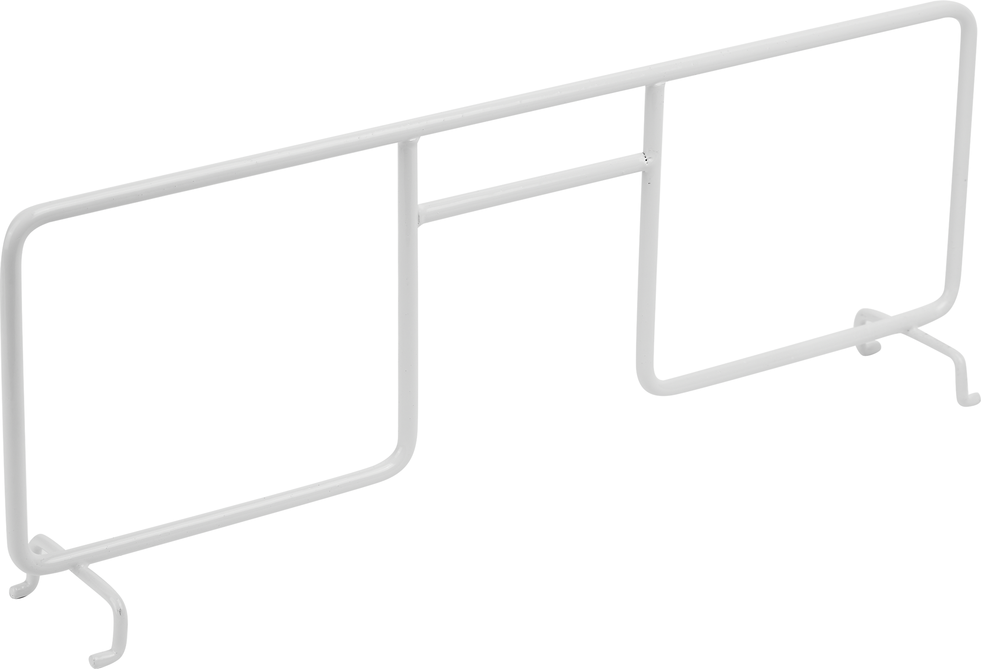 Изображение товара Разделитель на полку Larvij 30 см из стали белый для гардеробных