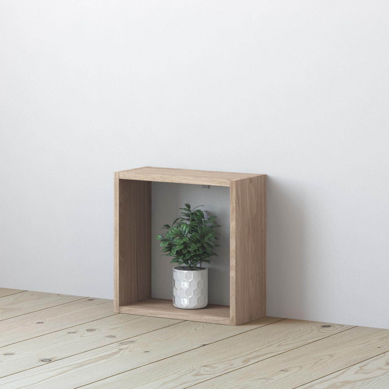 Стеллаж Spaceo KUB 1 секция 36x36.1x15.9 см ЛДСП цвет гикори джексон ️ ...