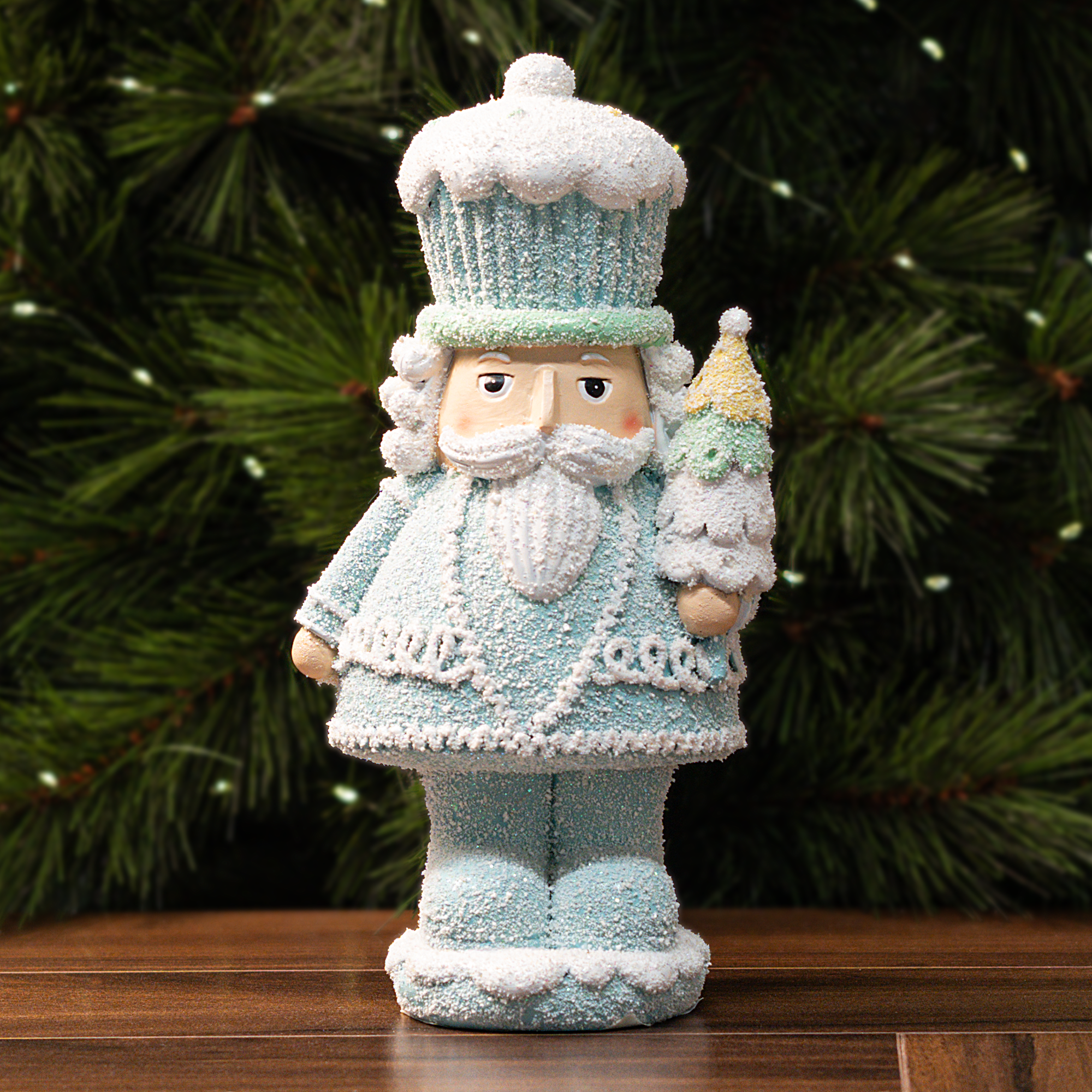 Изображение товара Декоративная фигура Щелкунчик 29.7x15 см синяя для интерьера подарка