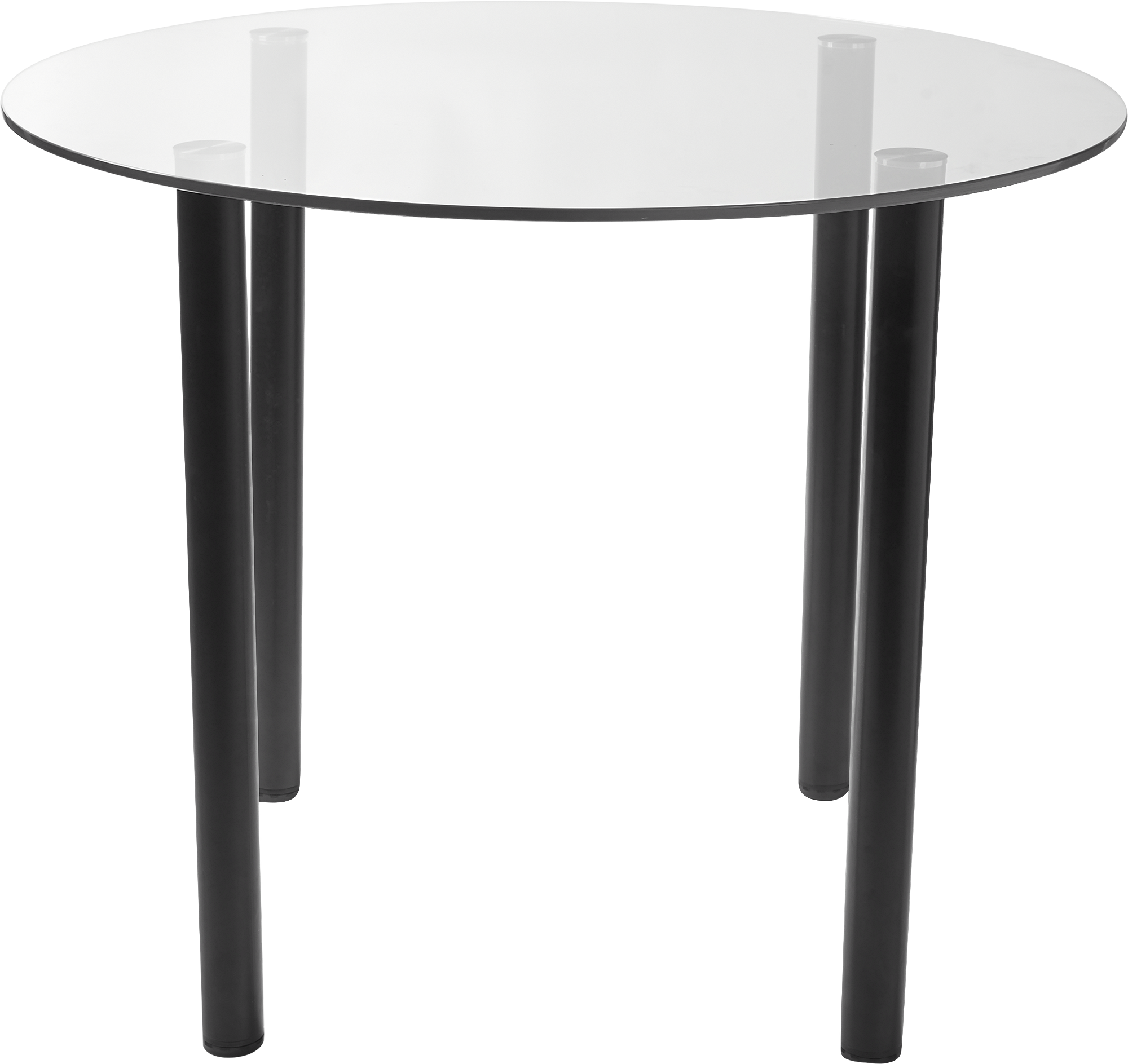 Стол кухонный Delinia Версаль 90x90 см круг стекло цвет черный - 2