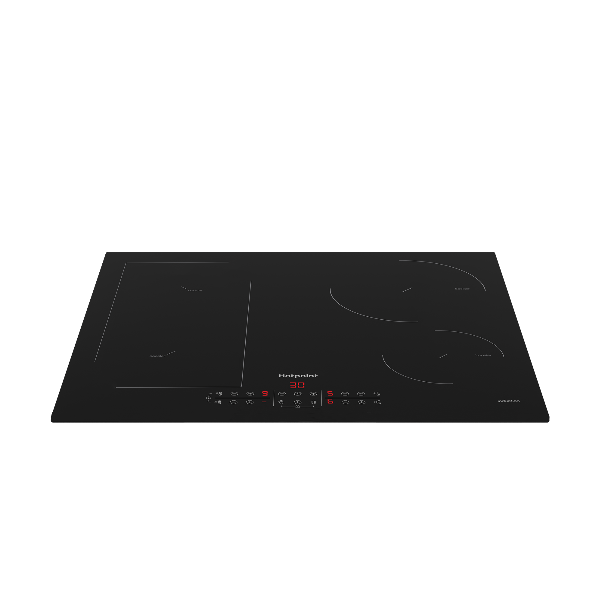 Индукционная варочная панель Hotpoint HB 1560B NE 59 см 4 конфорки цвет черный - 5