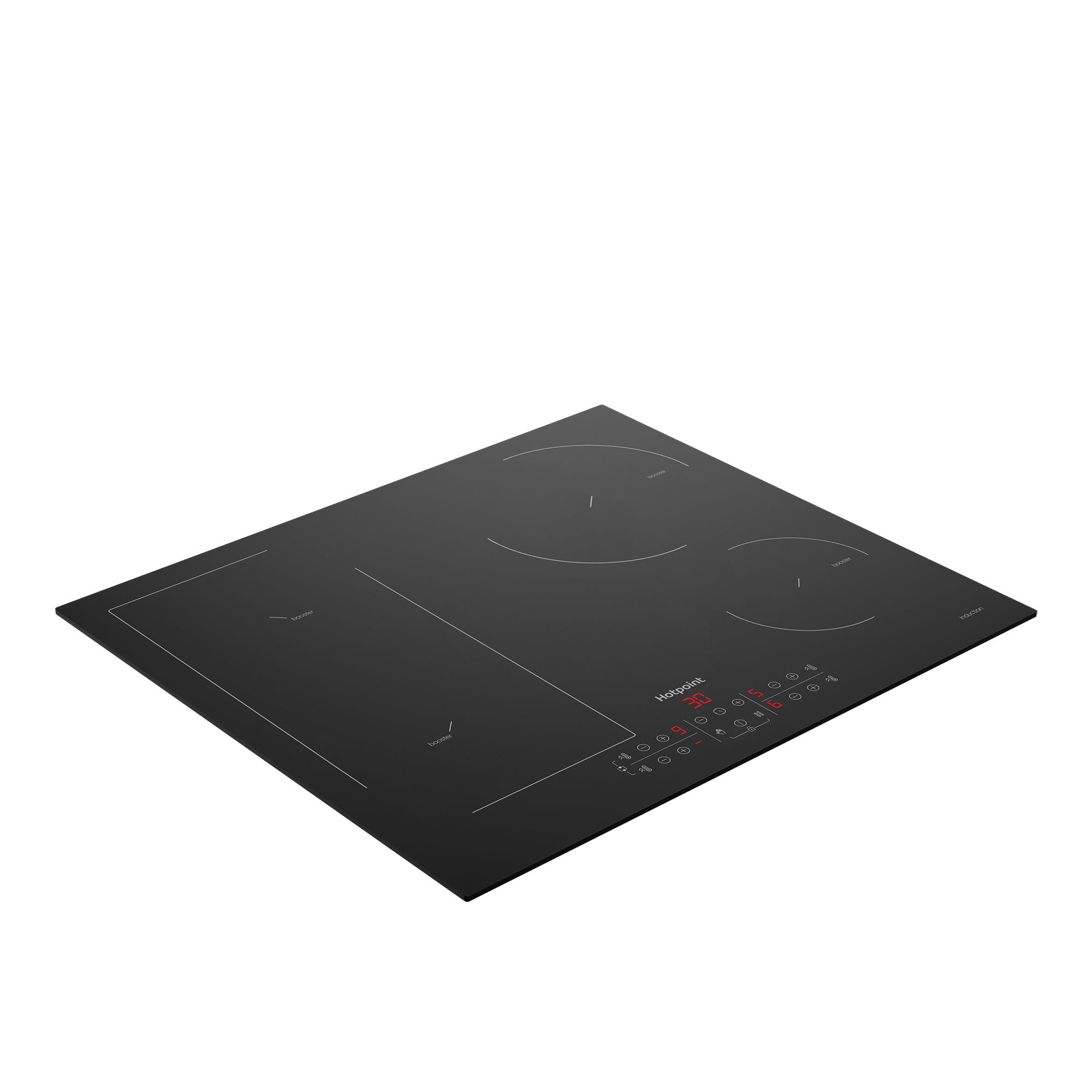 Индукционная варочная панель Hotpoint HB 1560B NE 59 см 4 конфорки цвет черный - 2