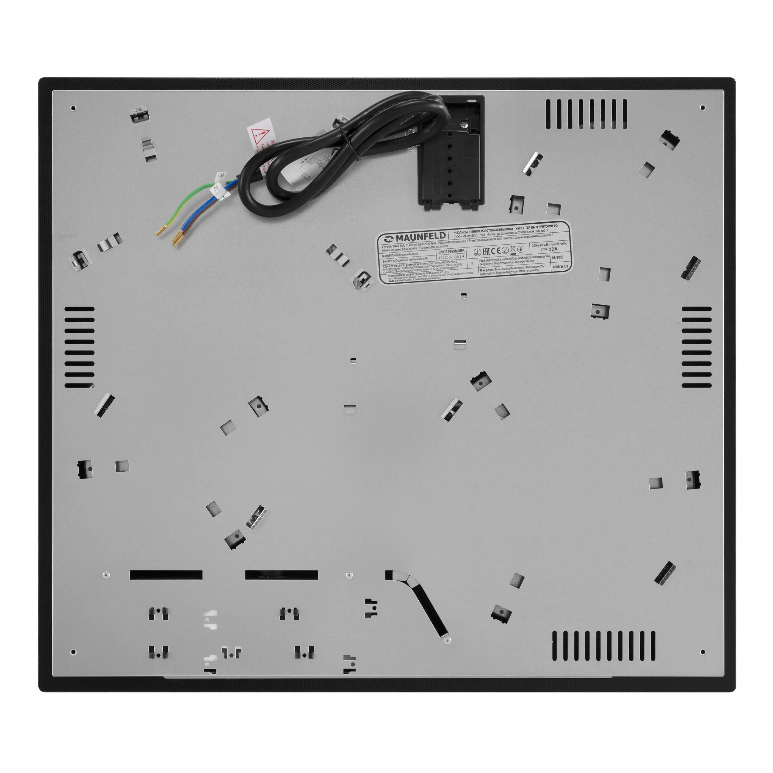 Электрическая варочная панель Maunfeld CVCE594SMDBK 59 см 4 конфорки цвет черный - 6