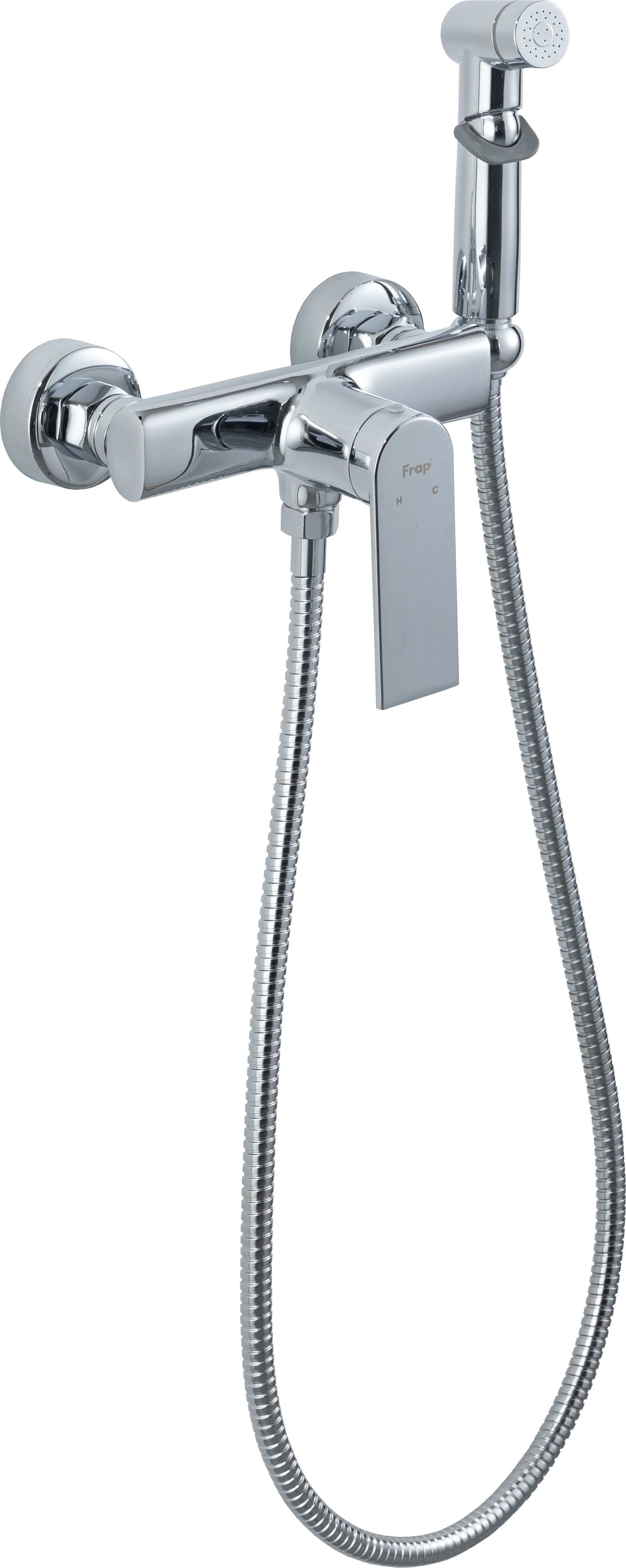 Гигиенический душ Frap Arne F20204, набор со смесителем, цвет хром - 1