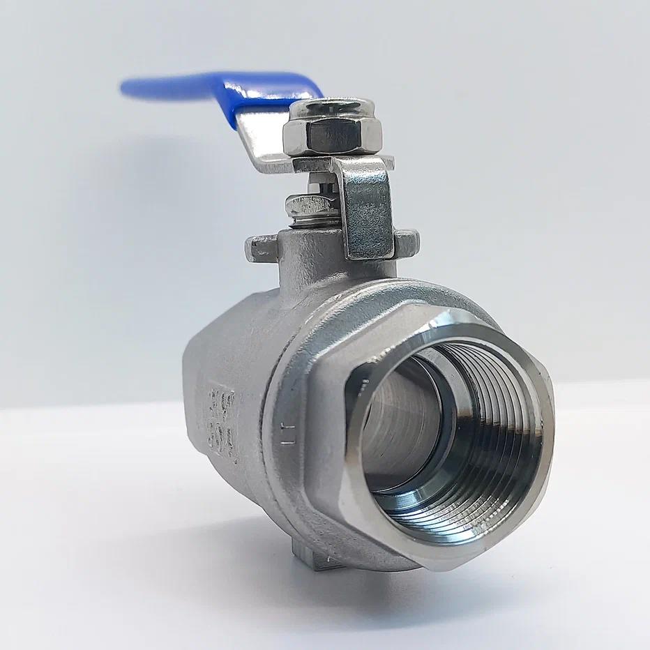 Изображение товара Кран шаровой прямой Ifitting MG-BMH40/4 DN40 PN40 1 1/2" ВР нержавеющая сталь ручка рычаг