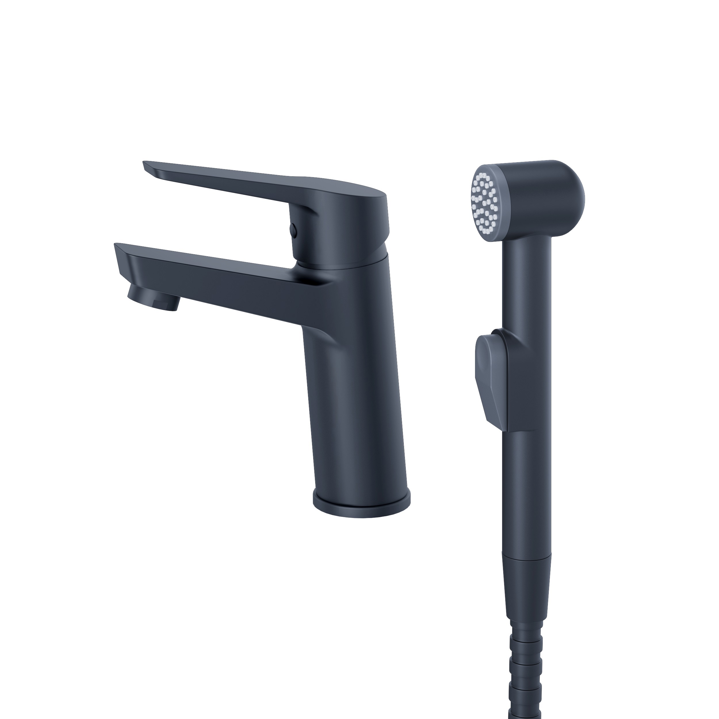 Изображение товара Гигиенический душ Esko Marburg с смесителем черный латунь 10 лет гарантии