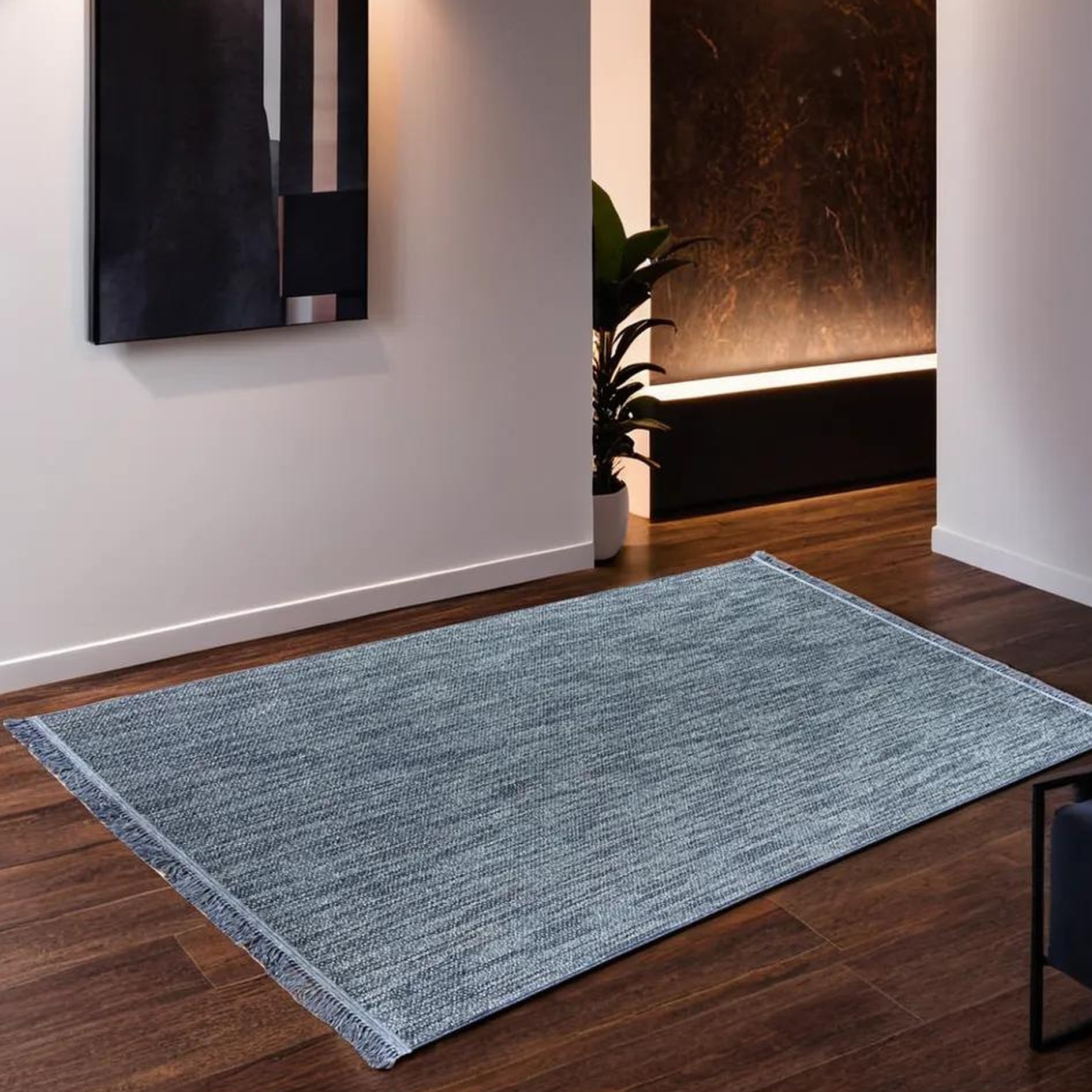 Изображение товара Ковер Vegas 160x230 см полипропилен 0G745A цвет синий