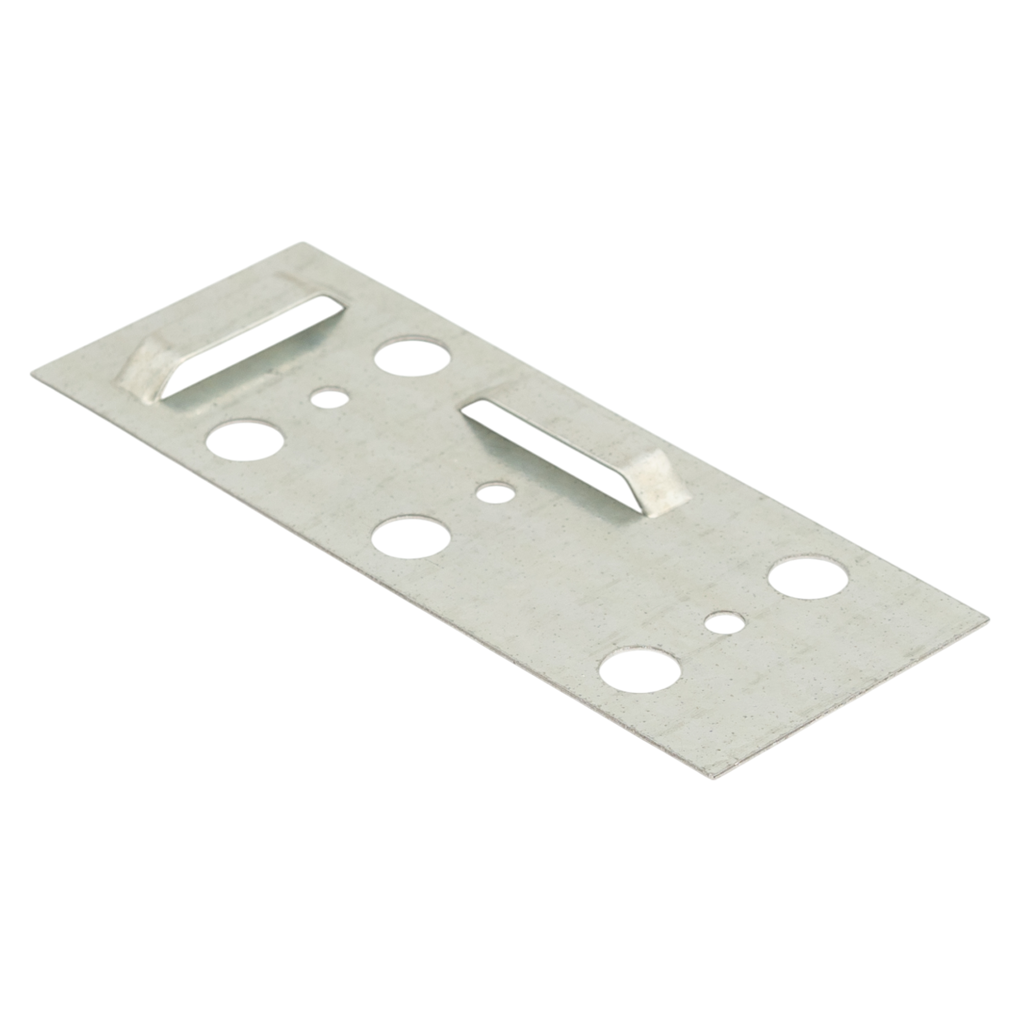 Пластина для крепления зеркал 130x50 мм металл цвет серебро